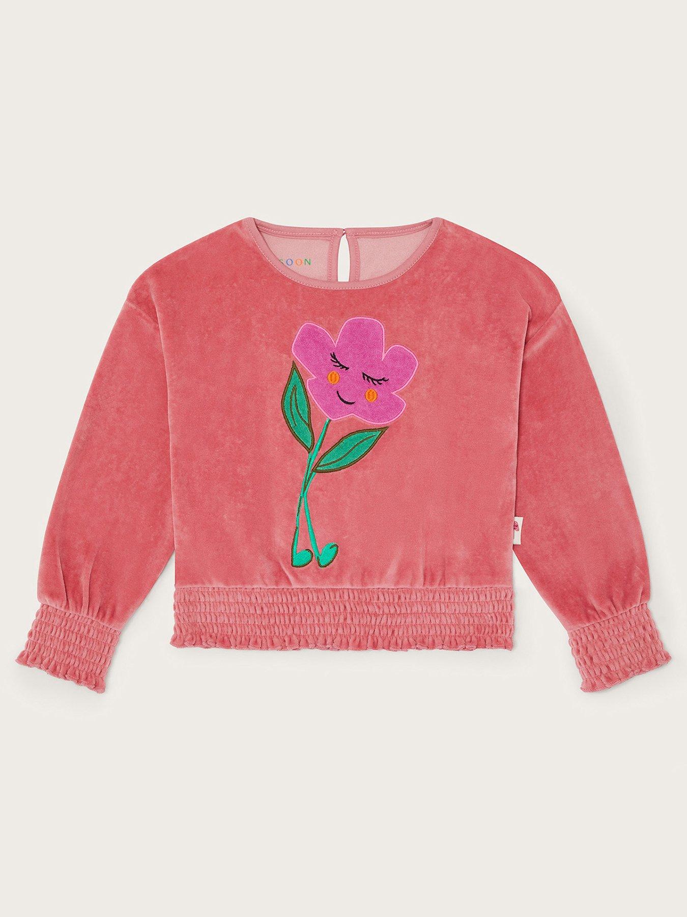 monsoon-girls-velour-flower-top-pink