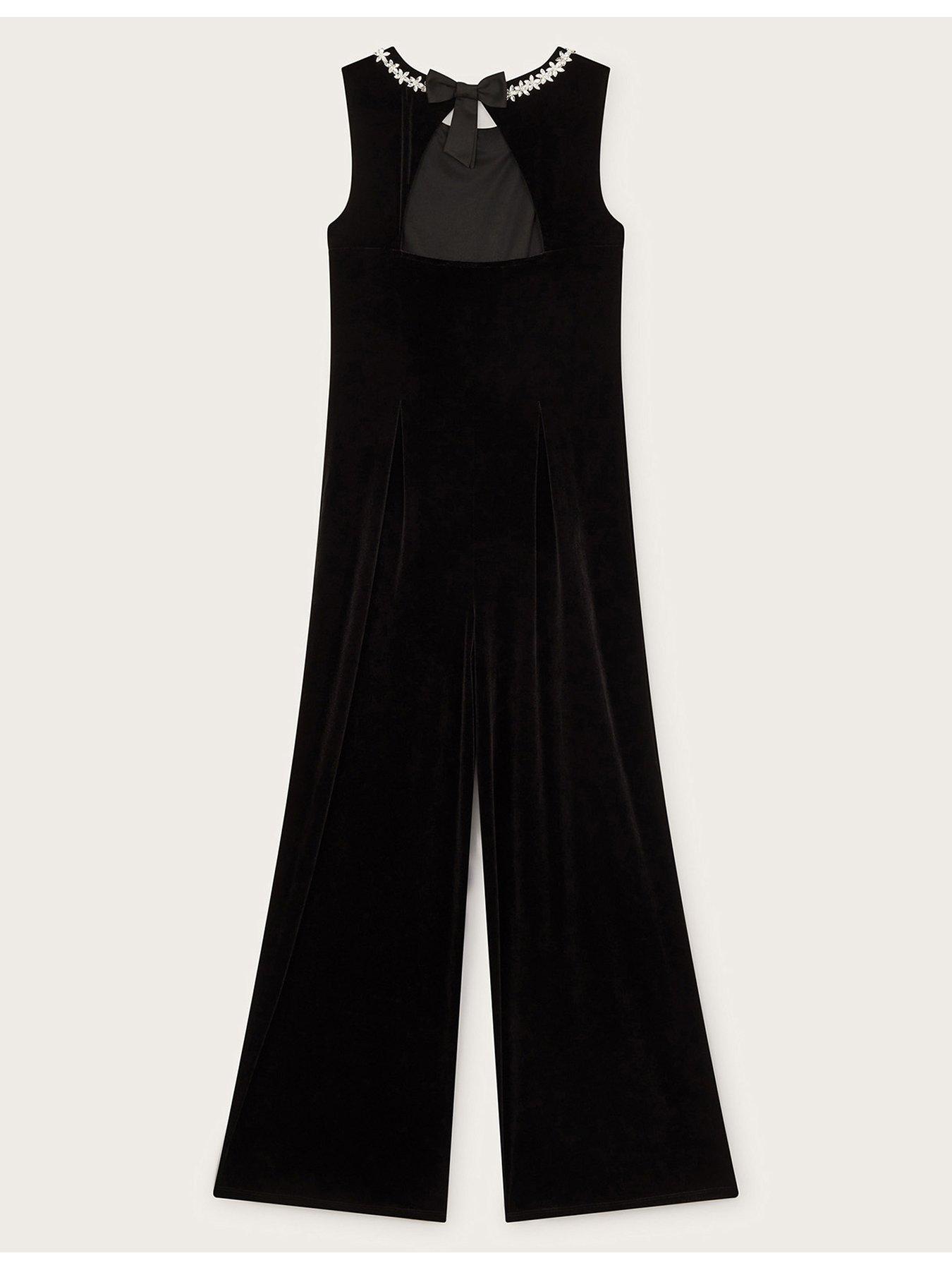 monsoon-girls-laureli-bow-velour-jumpsuit-blackback