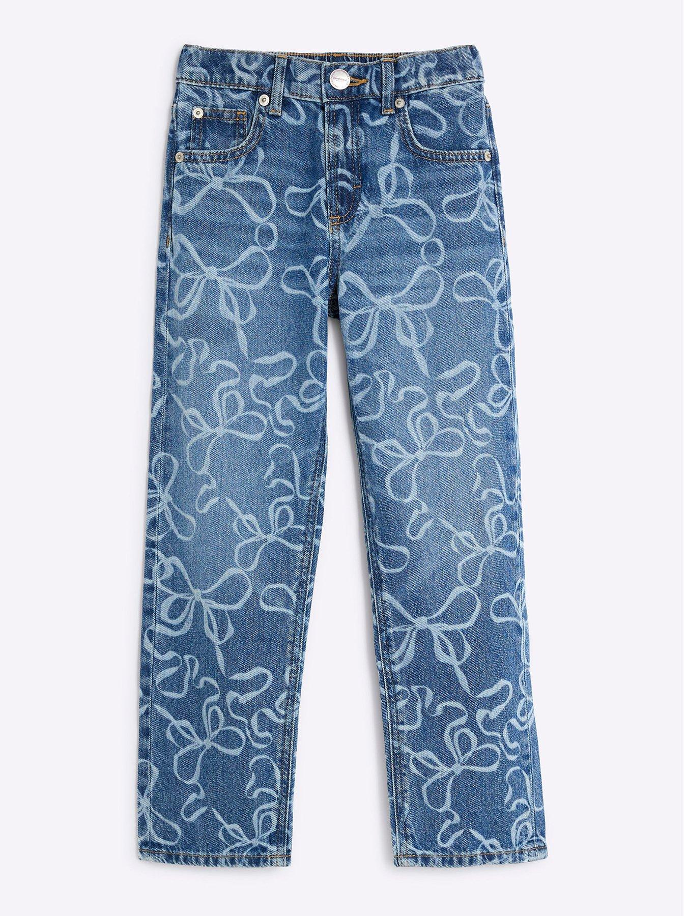 river-island-older-girl-denim-bow-laser-cut-mom-jeans-blue