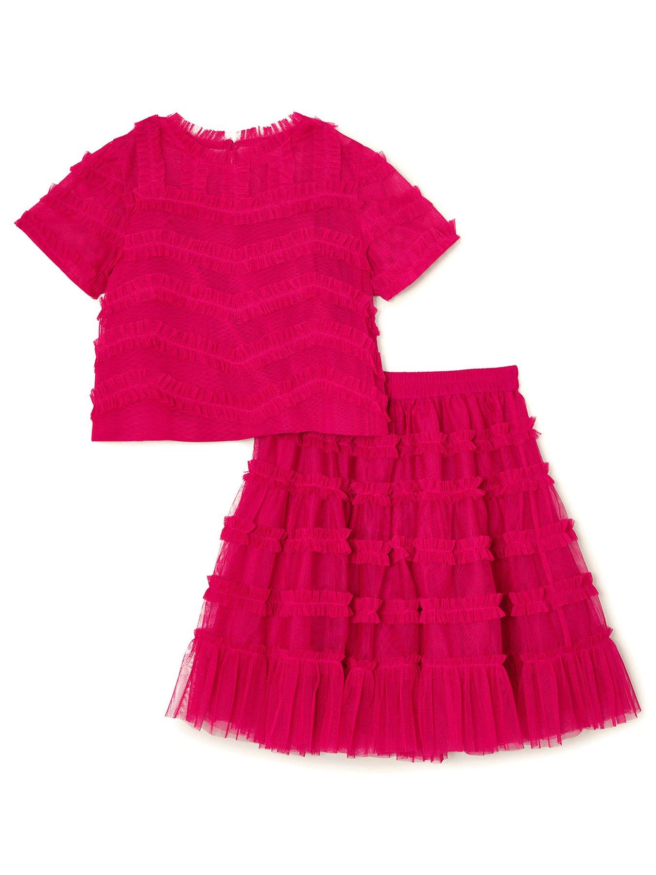 monsoon-girls-natalie-ruffle-skirt-set-magenta