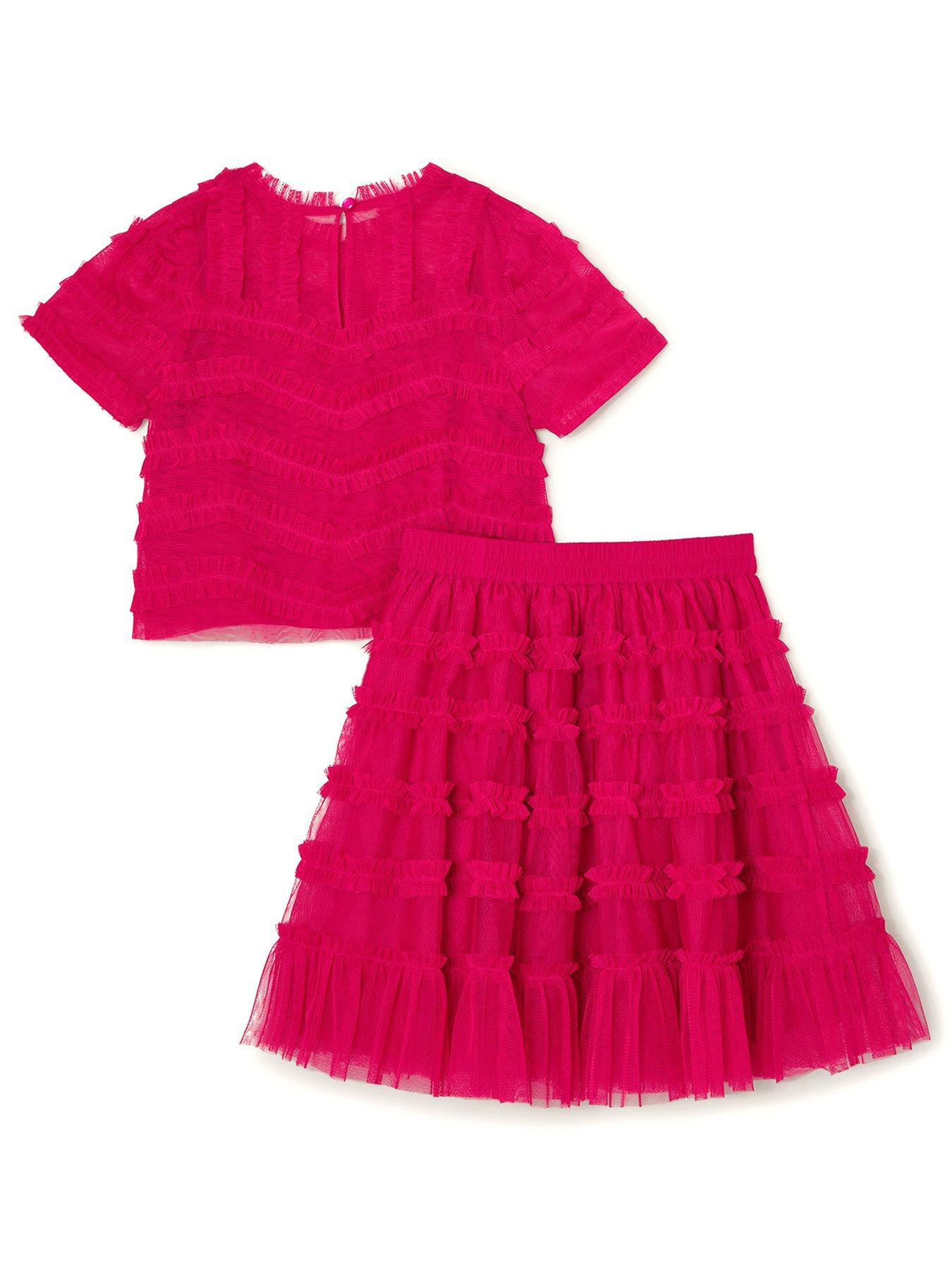 monsoon-girls-natalie-ruffle-skirt-set-magentaback