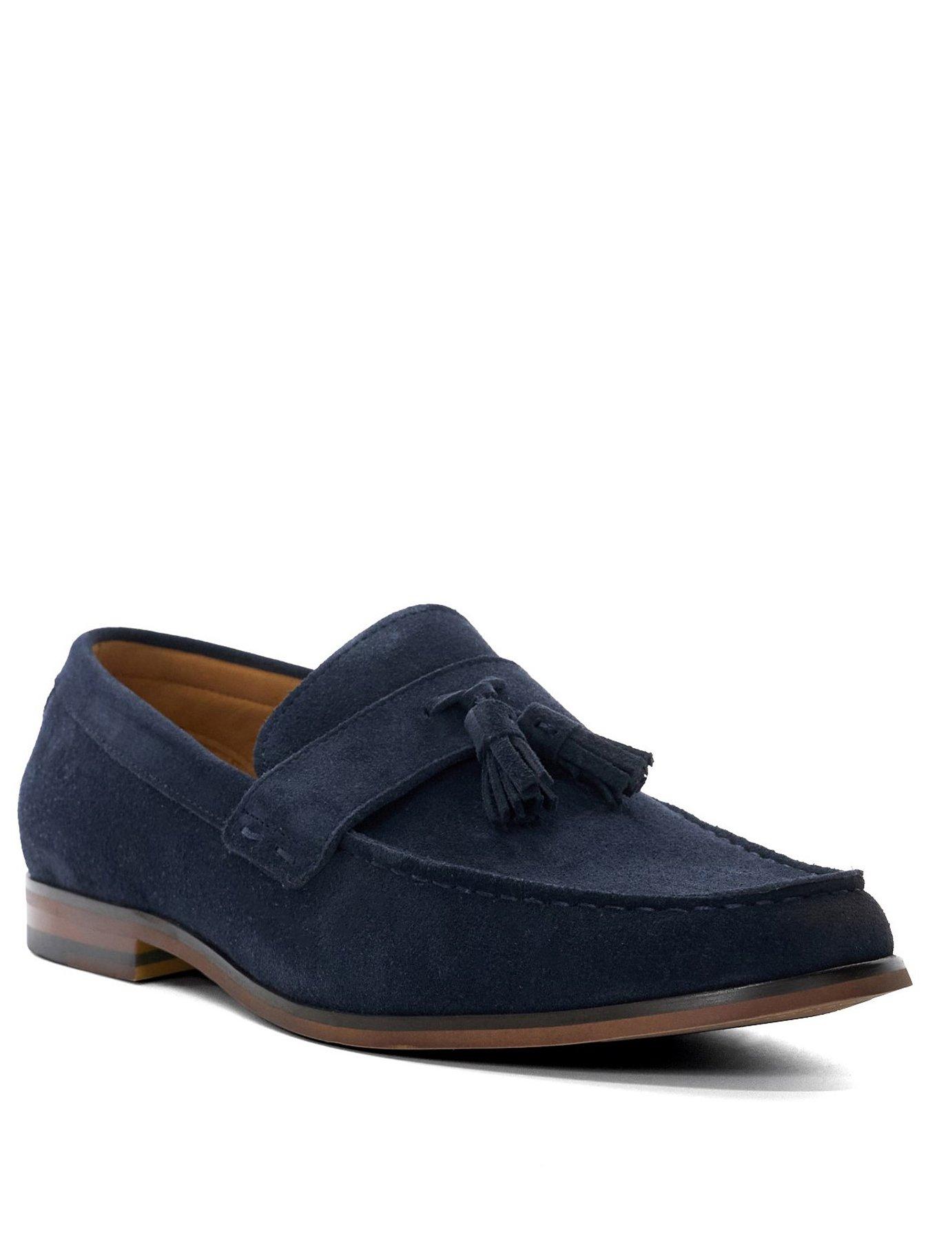 dune-london-blaikes-suede-loafer-navystillFront