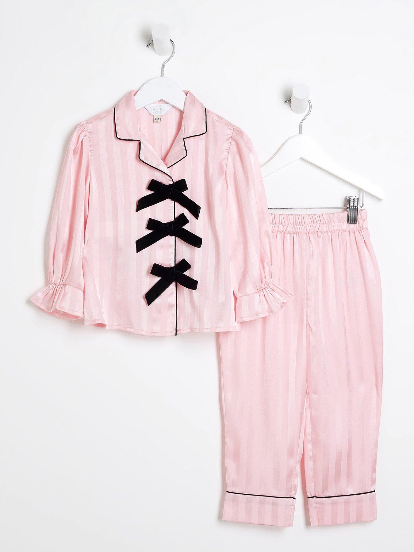 river-island-mini-mini-girl-satin-bow-pyjamas-pink