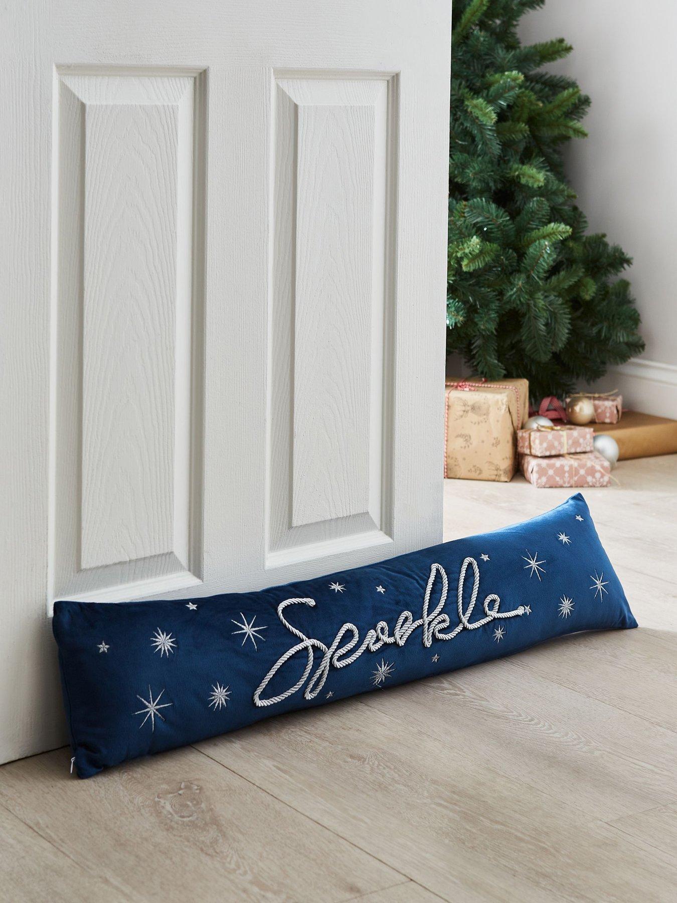 catherine-lansfield-sparkle-christmas-draught-excluders--blue