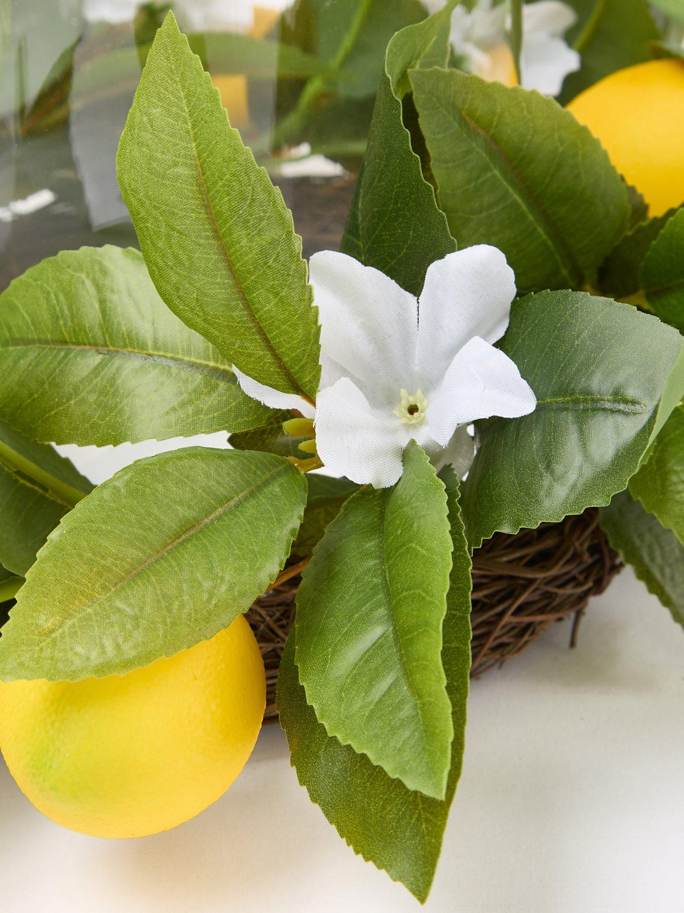 Image 5 of 6 of Very Home Lemon Hurricane Vase Table Centre (35cm)