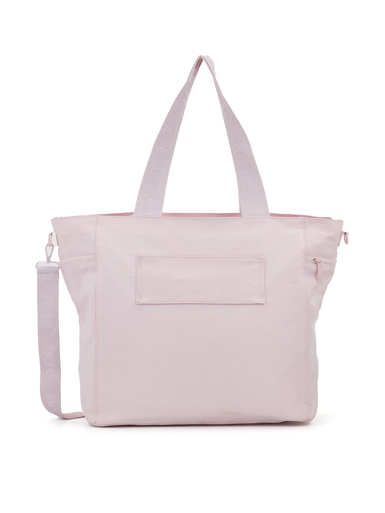 nere-bondi-nylon-large-tote-pinkstillFront