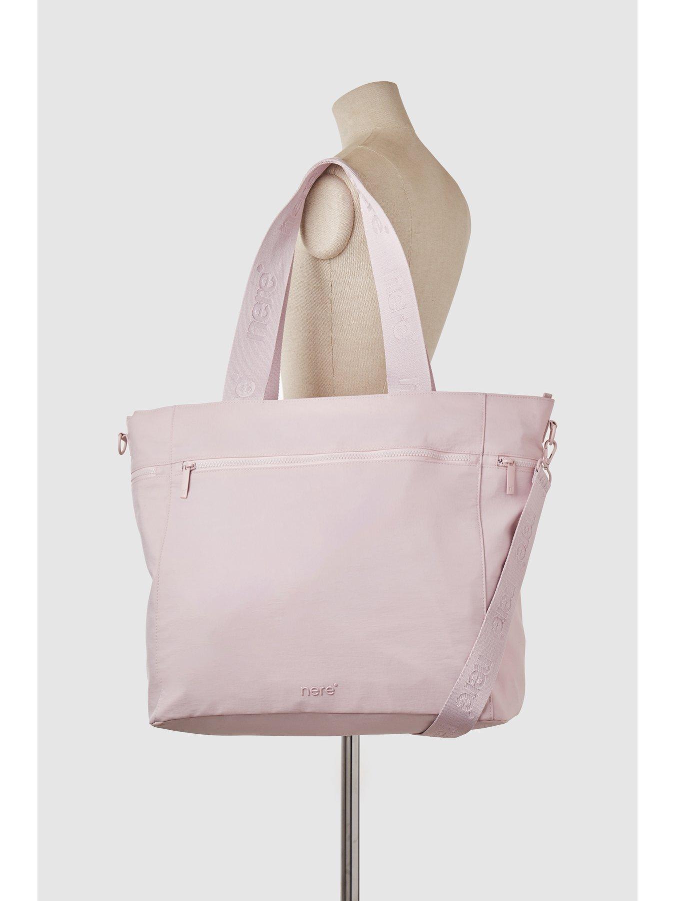 nere-bondi-nylon-large-tote-pinkoutfit