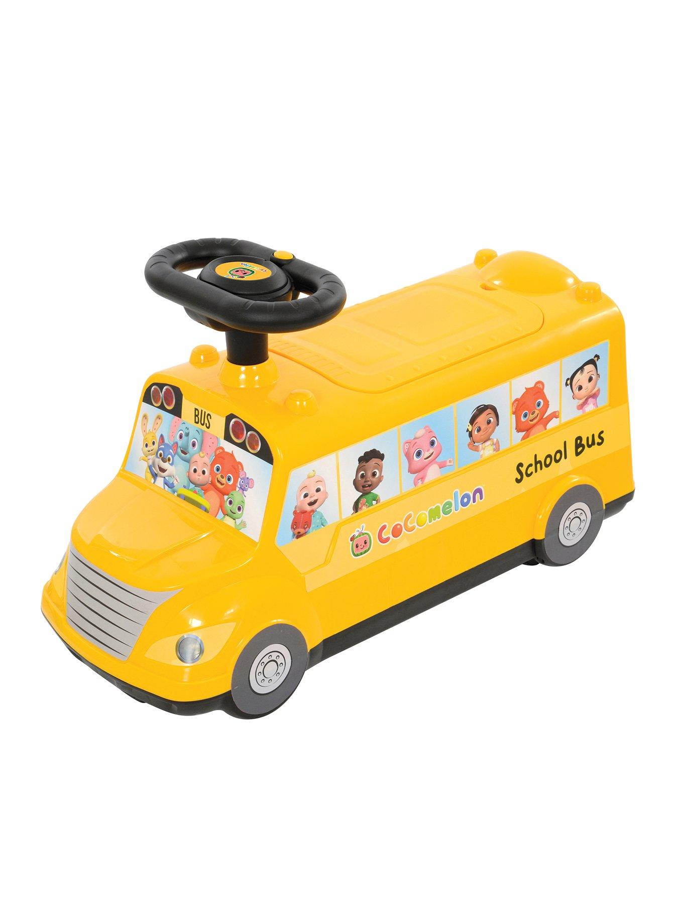 Cocomelon School Bus Ride-On with Sing-Along Nursery Rhymes