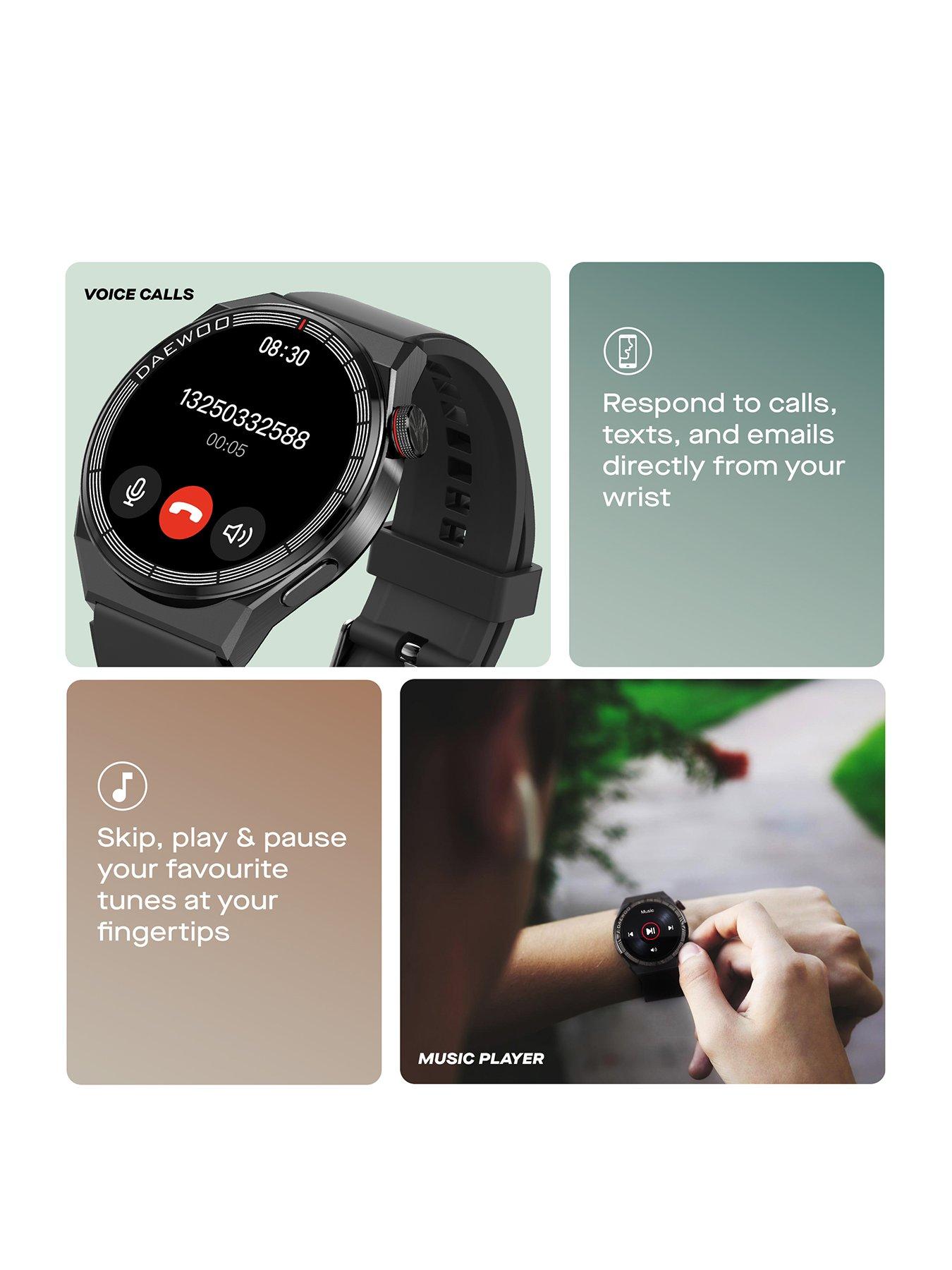 Image 3 of 6 of Daewoo Cnx+ Smartwatch With Voice Call Function And Amoled Display