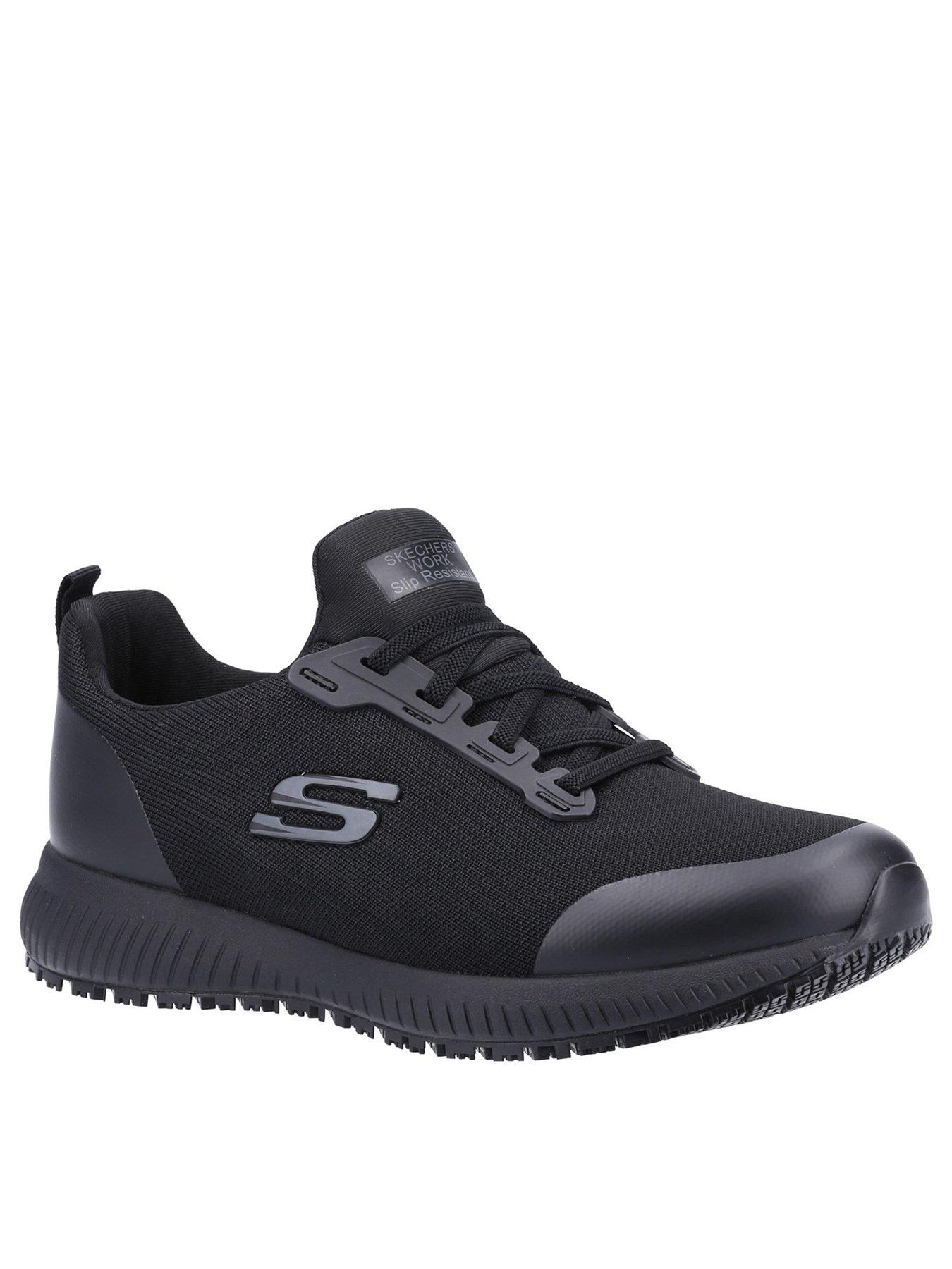 skechers-wide-fit-squad-slip-resistant-trainer-blackstillFront