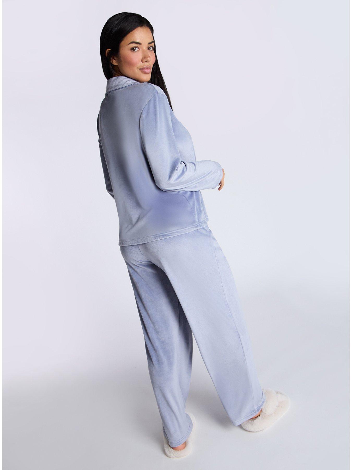 boux-avenue-boux-avenue-velour-revere-pj-set-denim-bluestillFront