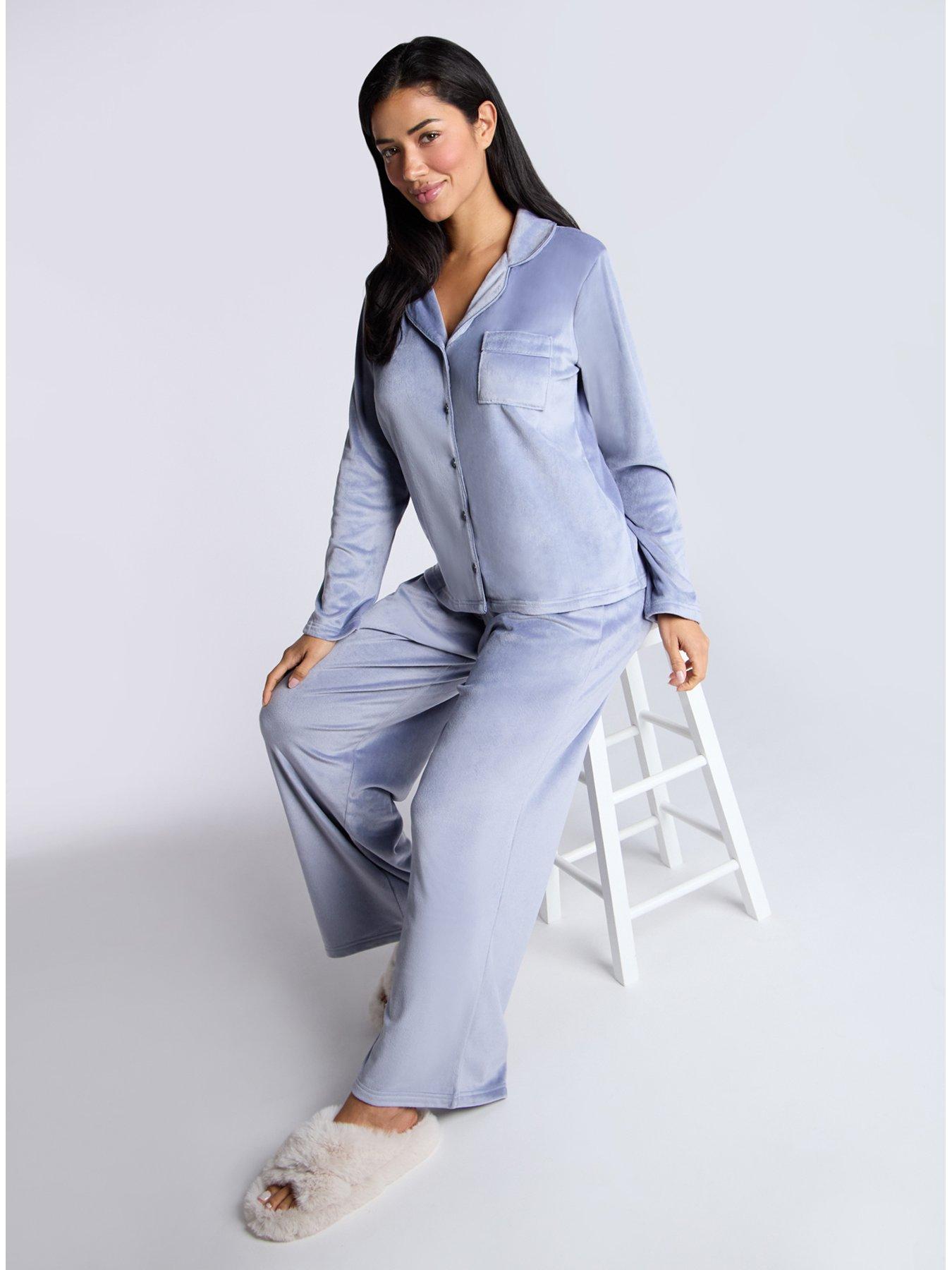 boux-avenue-boux-avenue-velour-revere-pj-set-denim-blueback