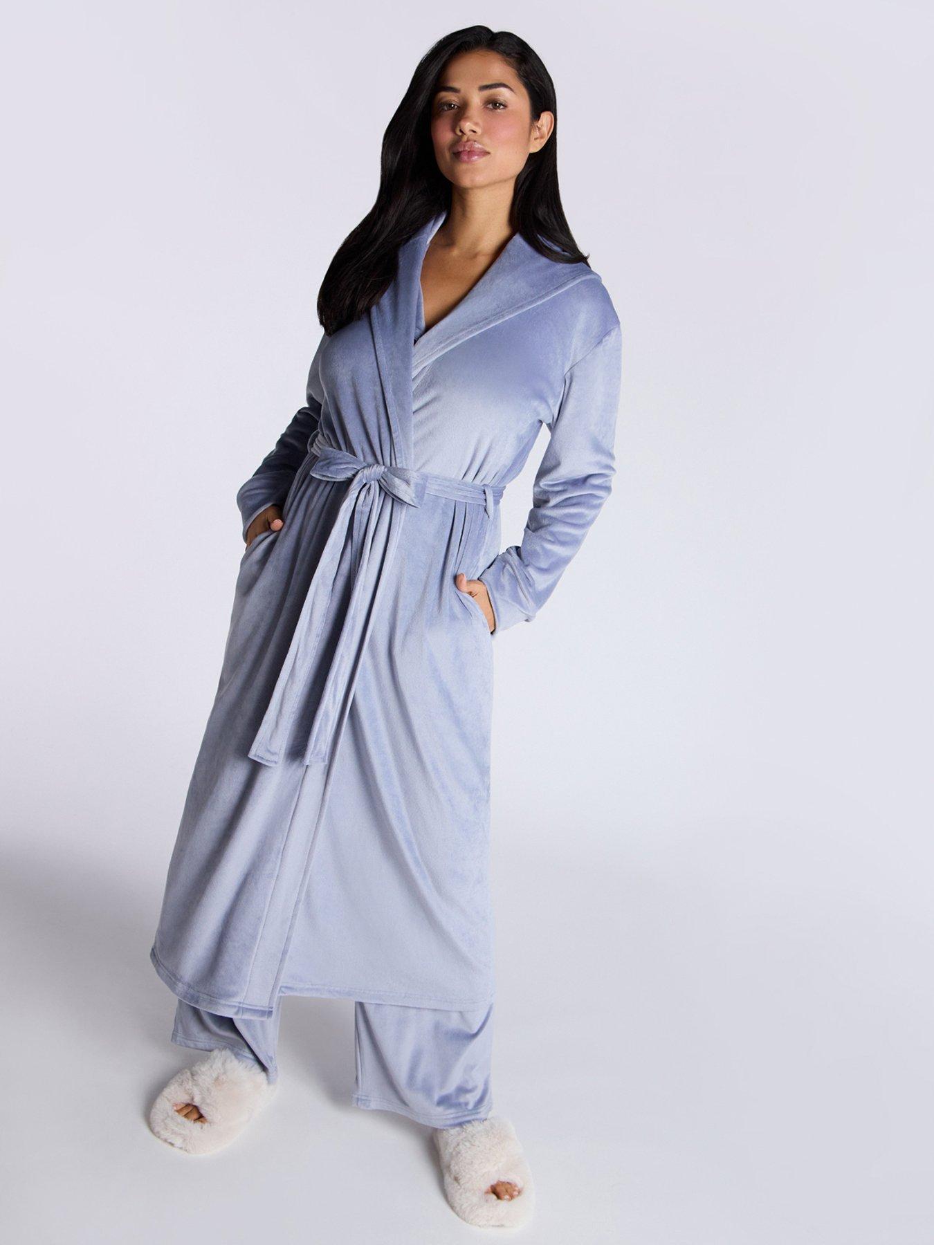 boux-avenue-boux-avenue-velour-robe-denim-blue