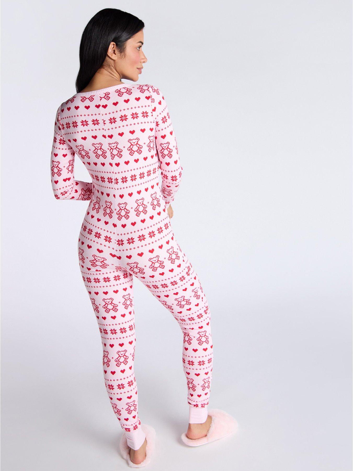 boux-avenue-boux-avenue-rib-bear-fairisle-long-sleeve-all-in-one-pink-mixstillFront