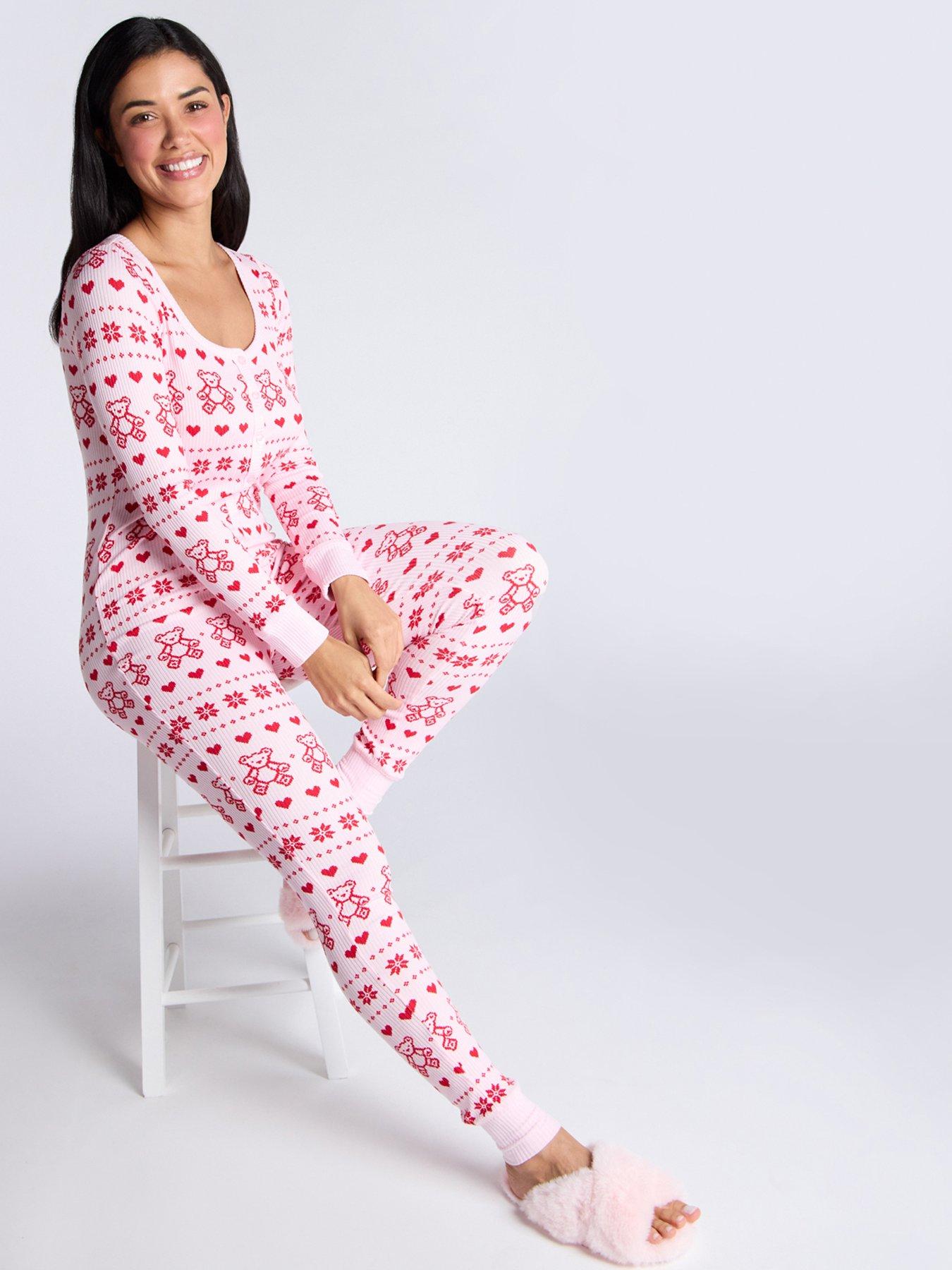 boux-avenue-boux-avenue-rib-bear-fairisle-long-sleeve-all-in-one-pink-mixback