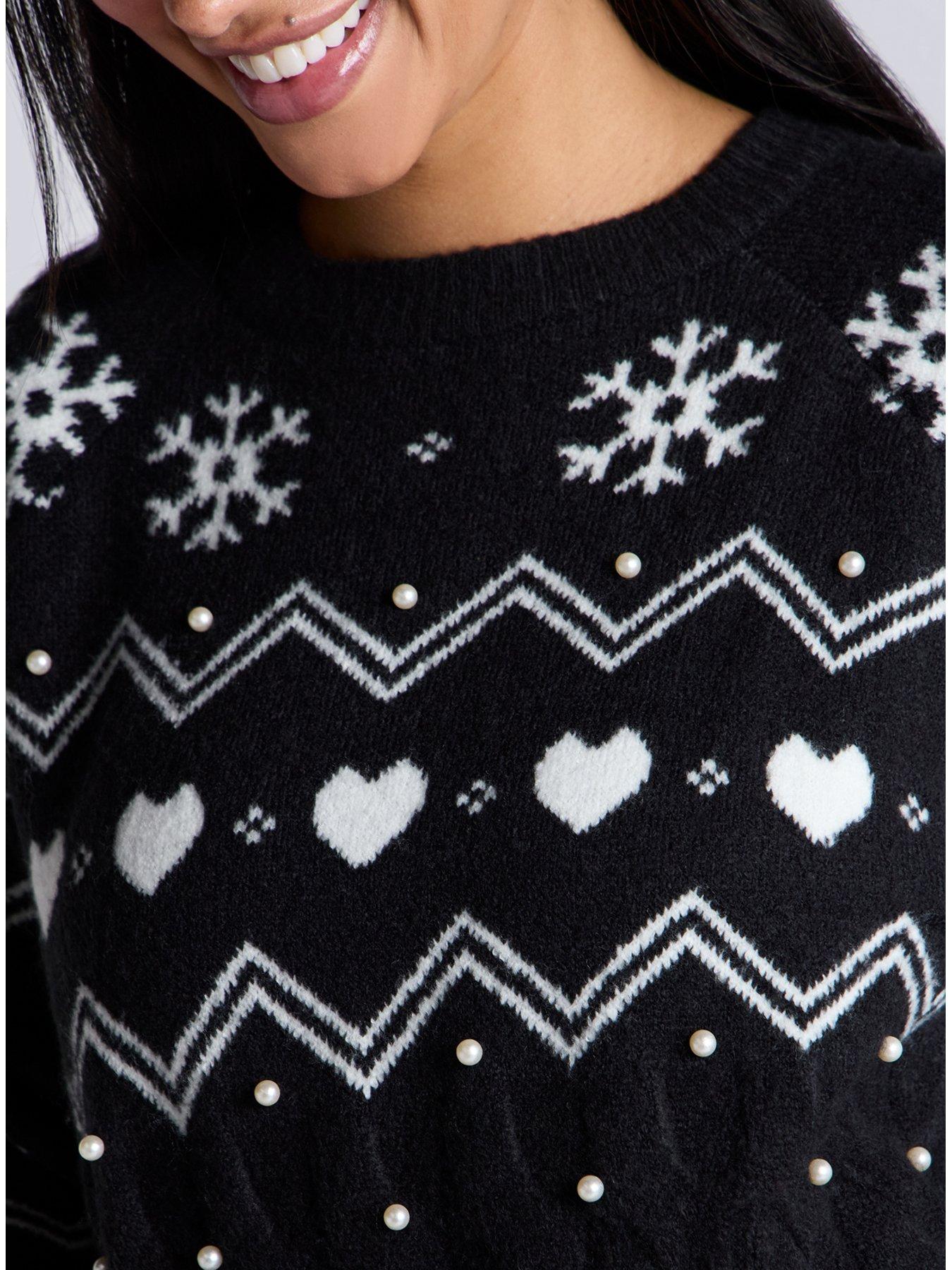 boux-avenue-boux-avenue-fairisle-knit-lounge-jumper-black-mixdetail