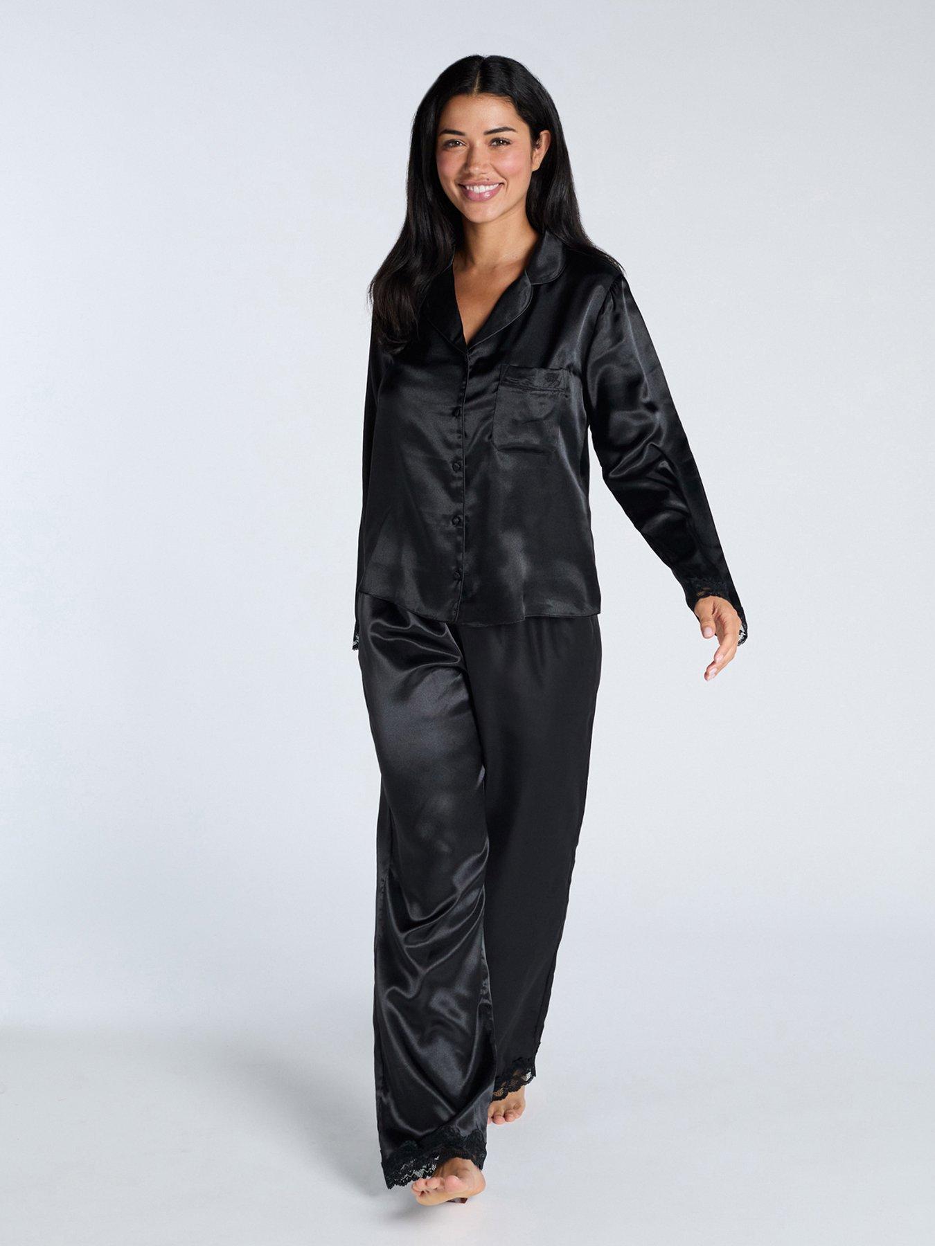 boux-avenue-boux-avenue-amelia-long-sleeve-revere-top-amp-pant-set-black