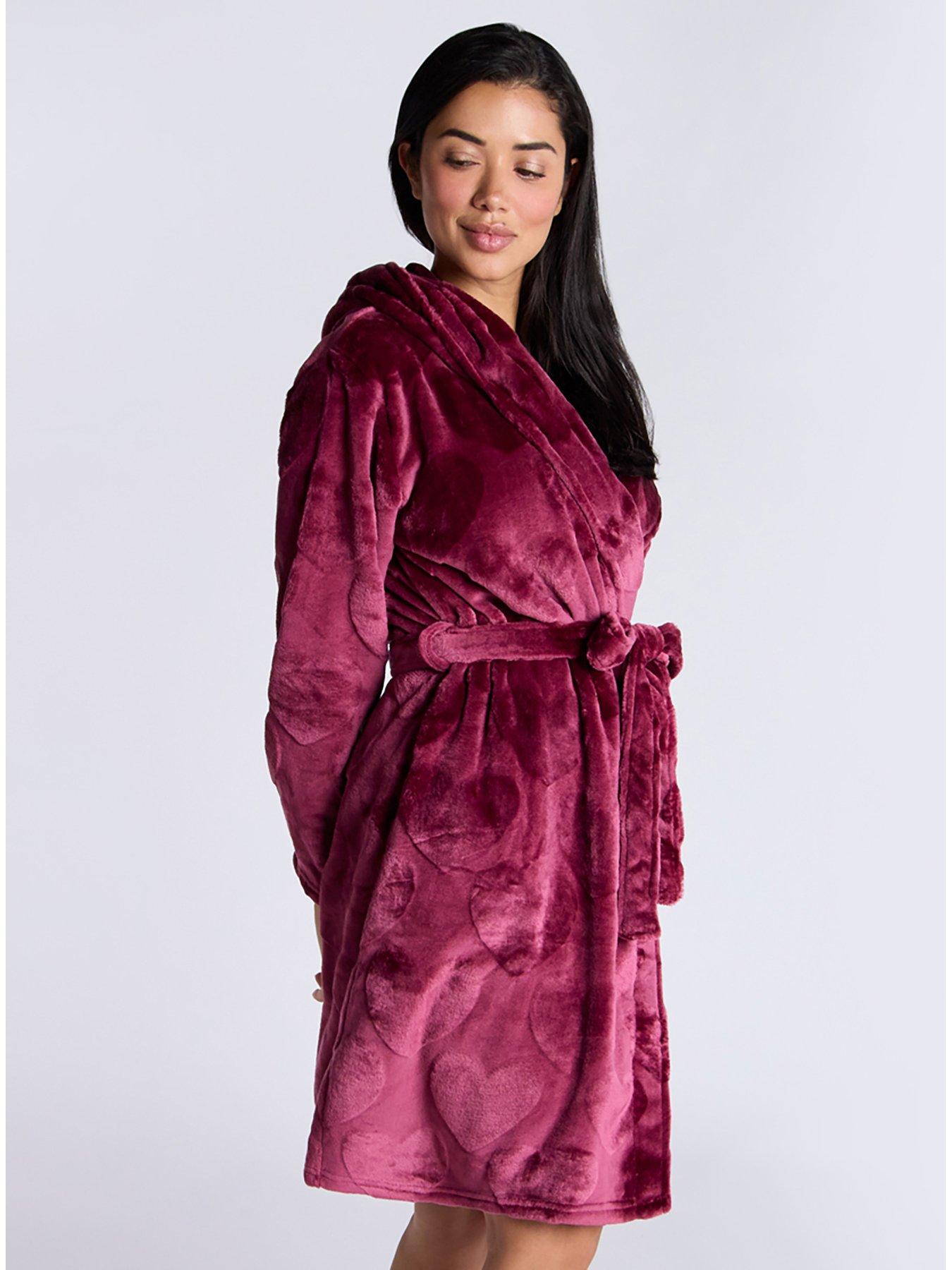 boux-avenue-boux-avenue-heart-plush-embossed-midi-robe-claretoutfit