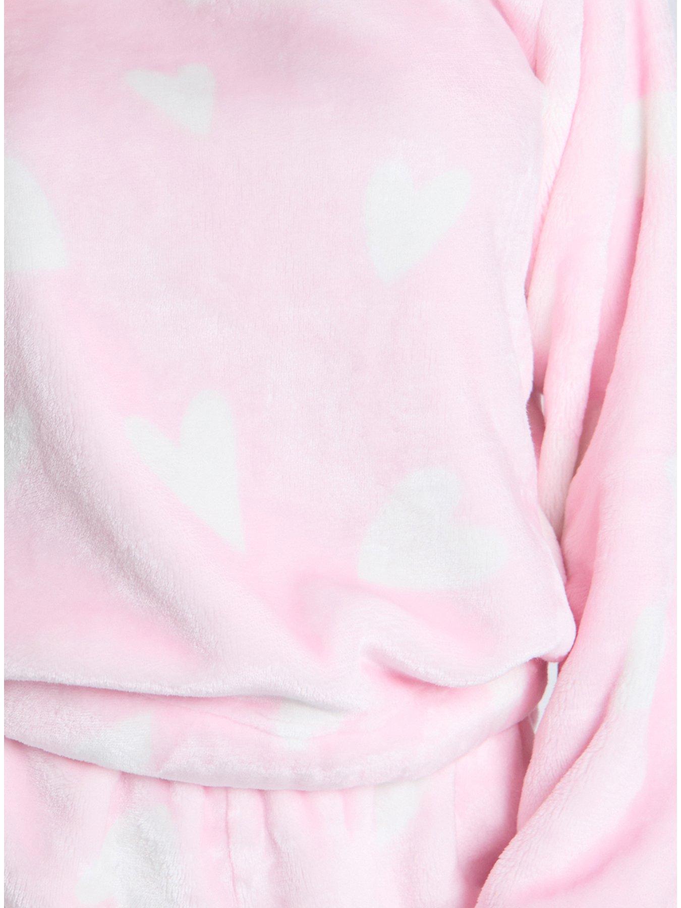 boux-avenue-boux-avenue-heart-plush-crew-amp-short-pj-set-pink-mixdetail