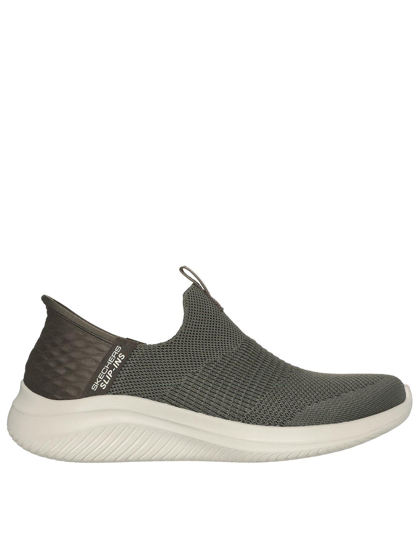 skechers-ultra-flex-30-cozy-streak-slip-in-knit-trainer-wine