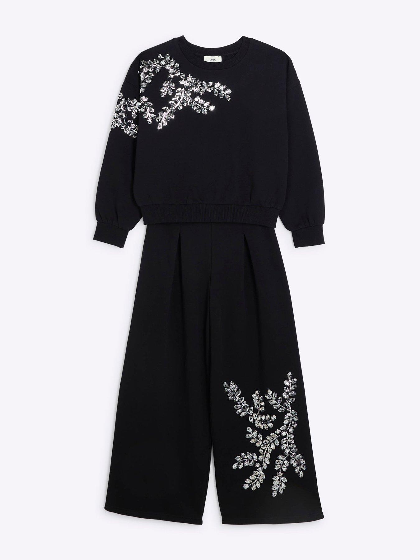 river-island-girls-sequin-sweatshirt-set-blackstillFront
