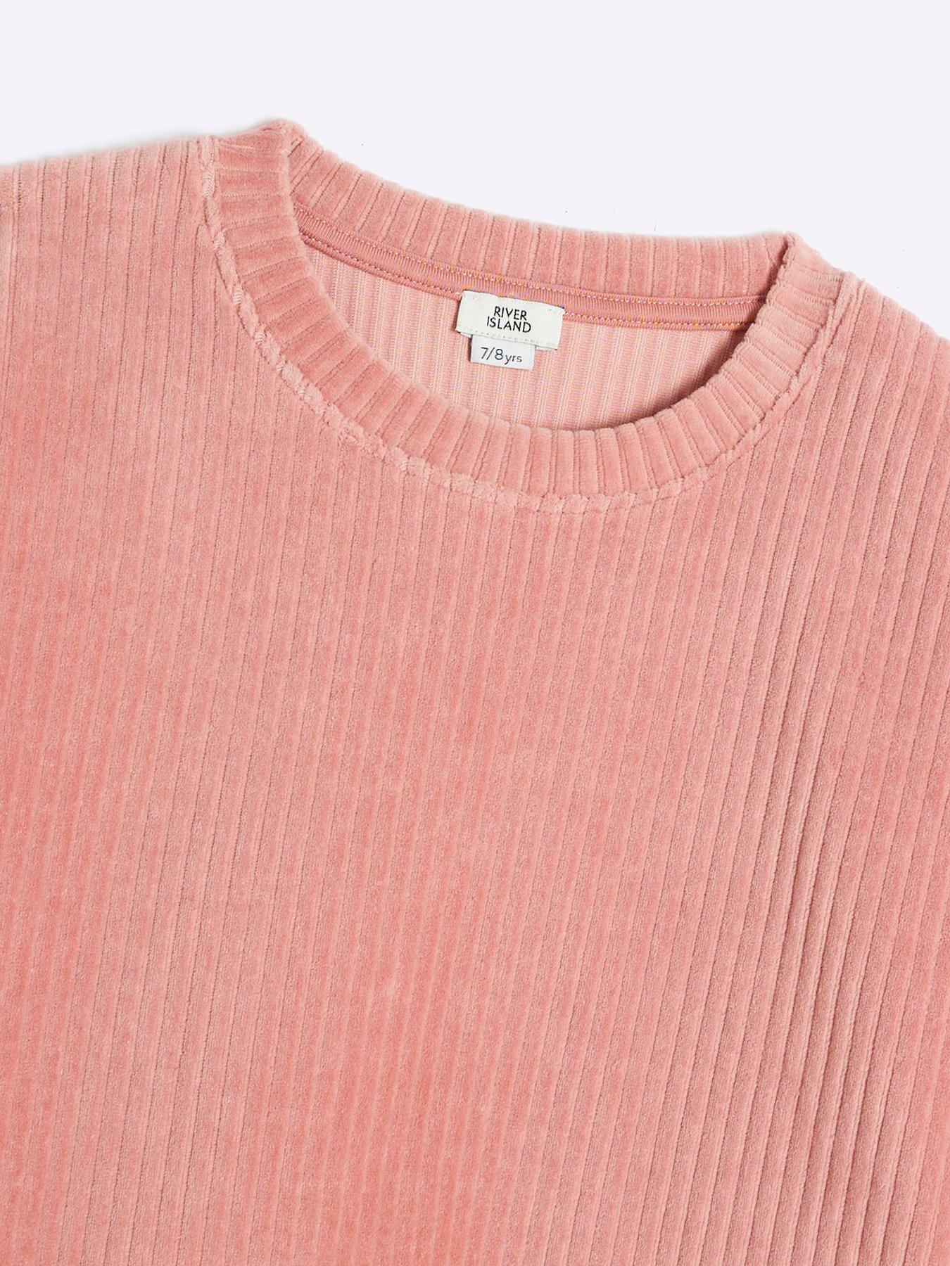 river-island-girls-corduroy-sweatshirt-set-pinkoutfit