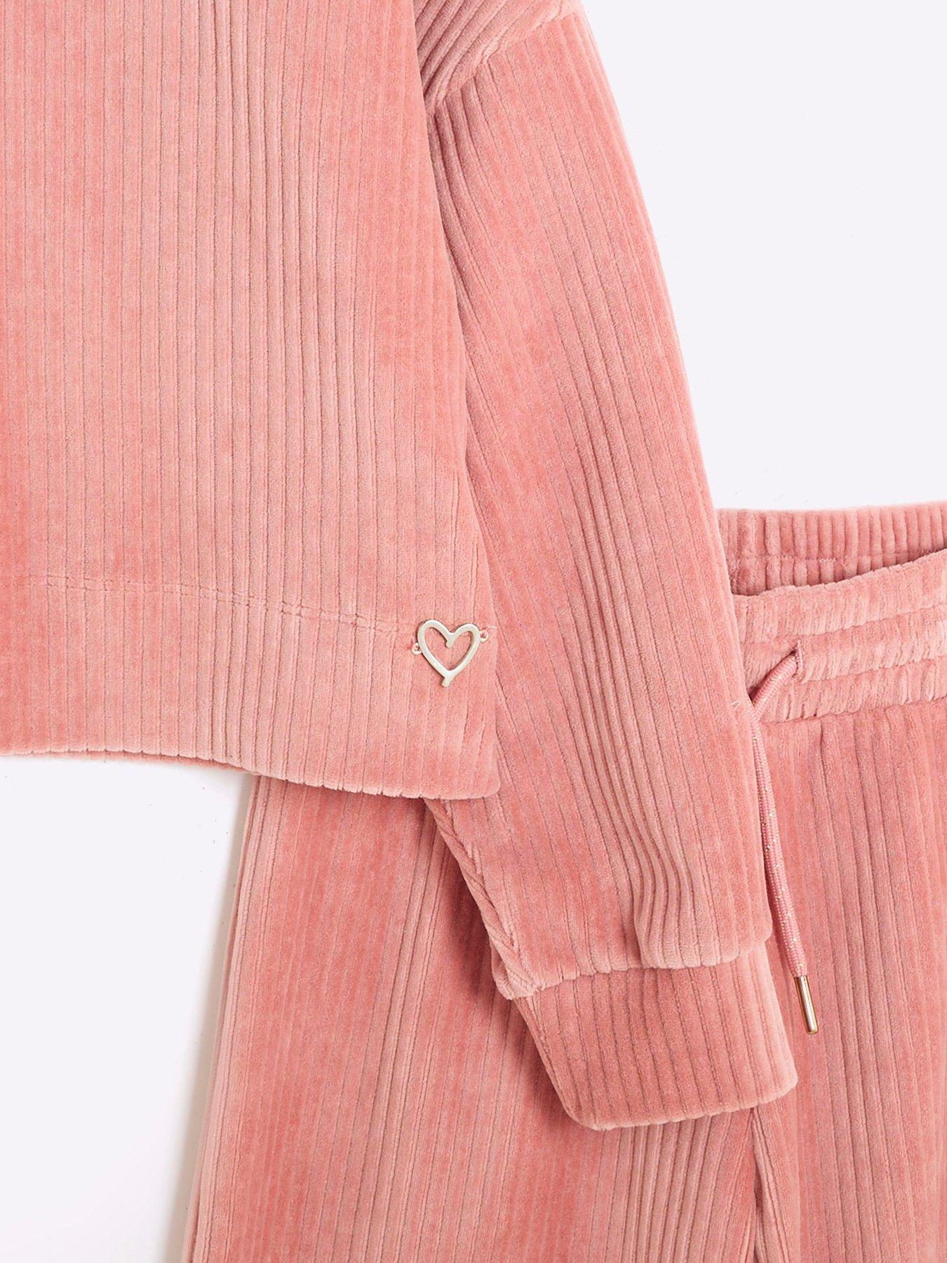 river-island-girls-corduroy-sweatshirt-set-pinkdetail