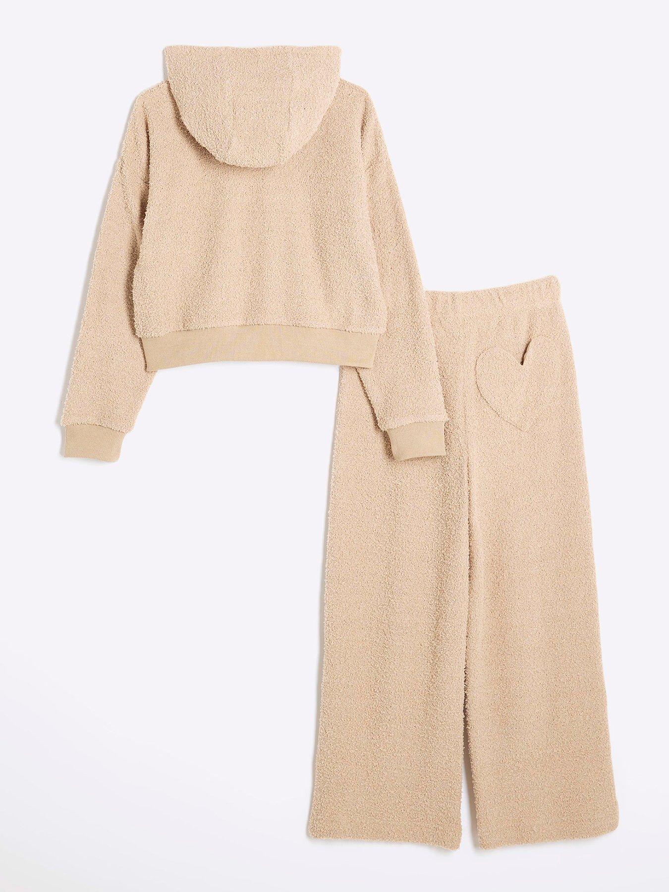 river-island-girls-hoodie-loungewear-set-beigeback