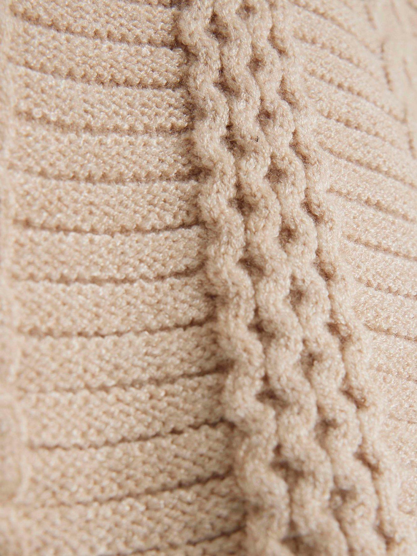 river-island-baby-baby-girl-cable-knit-hoodie-set-creamoutfit