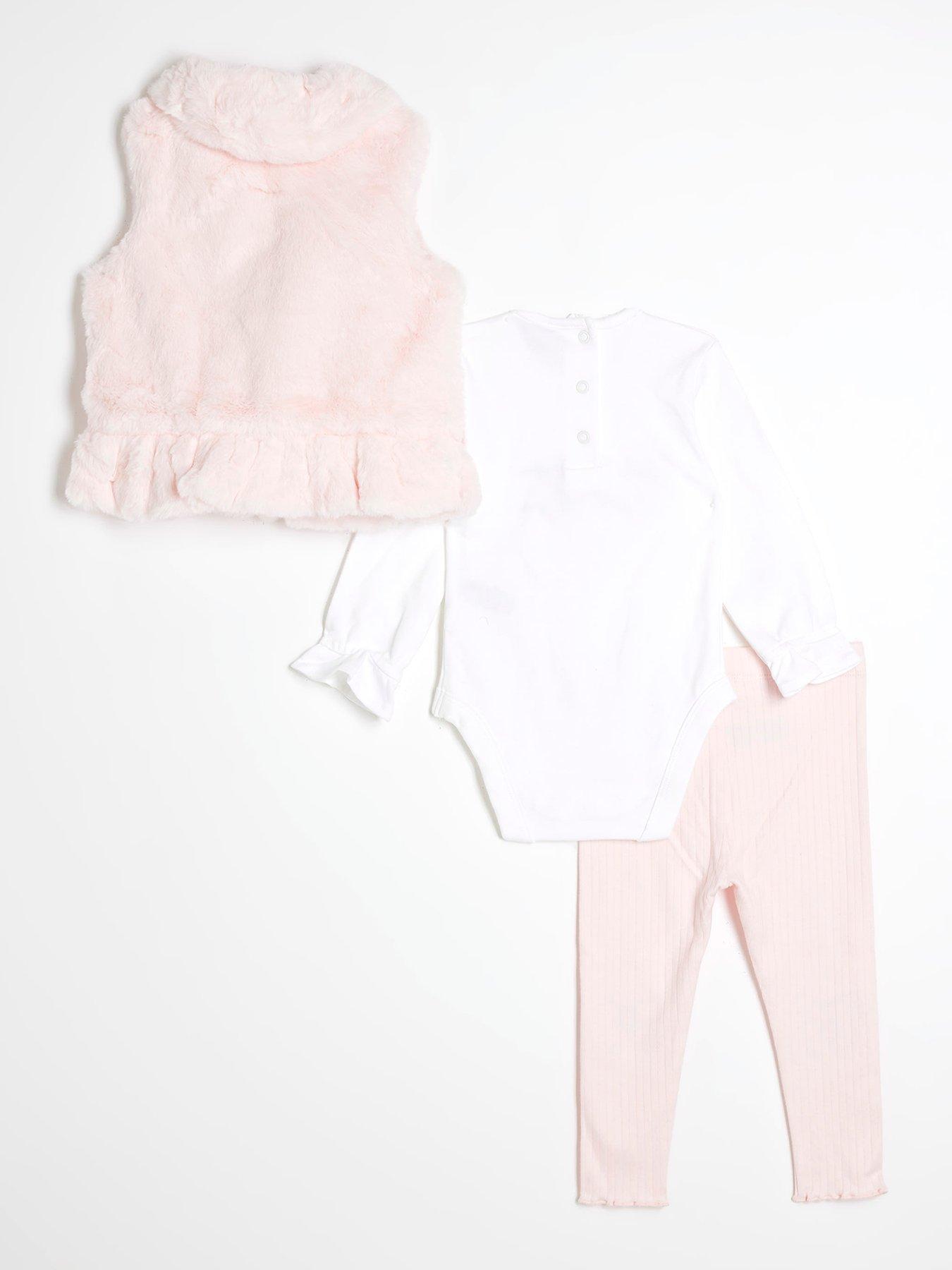 river-island-baby-baby-girls-faux-fur-collared-gilet-set-pinkback