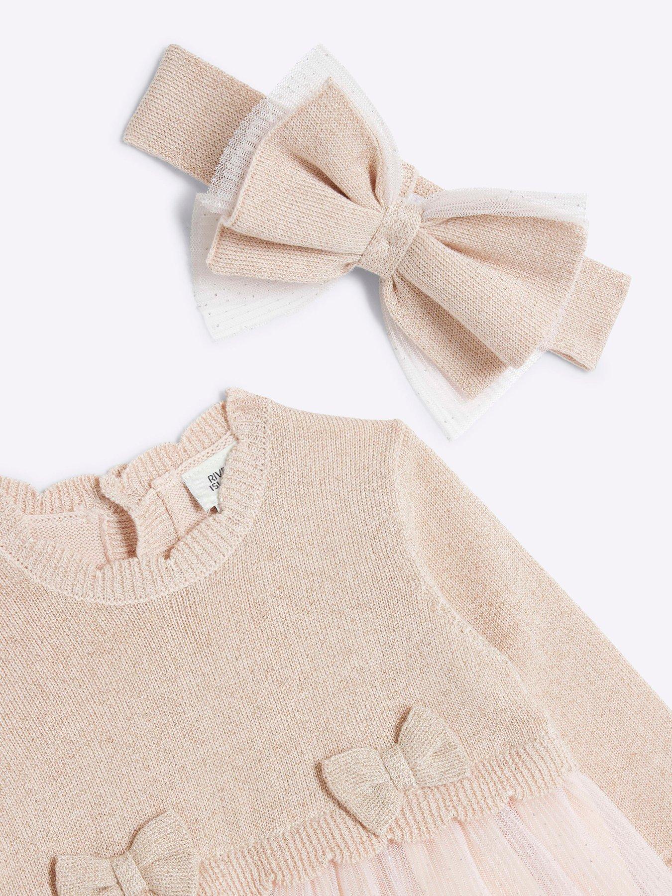 river-island-baby-baby-girl-knitted-mesh-dress-set-pinkdetail