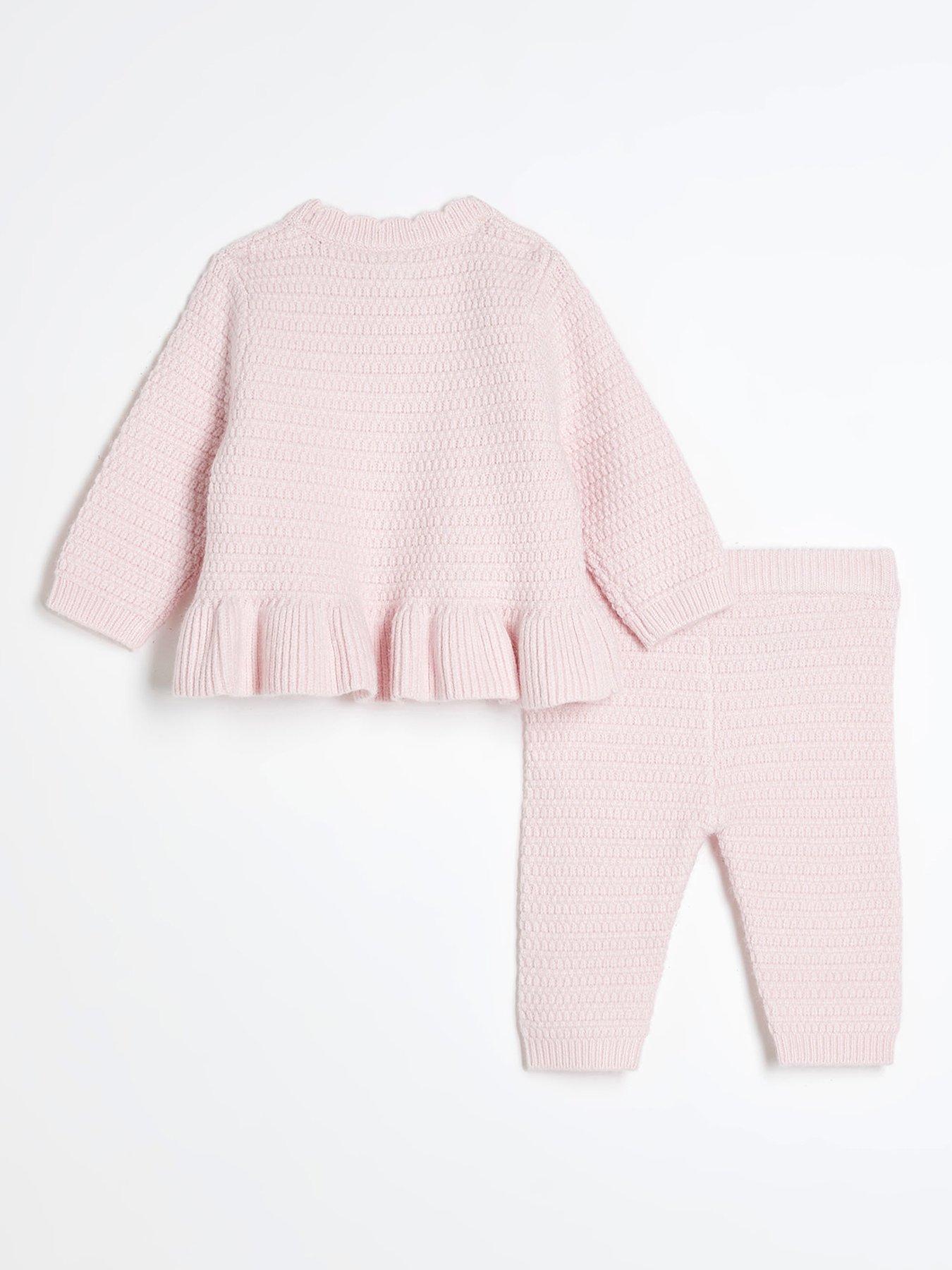 river-island-baby-baby-girls-peplum-cardigan-knit-set-pinkback