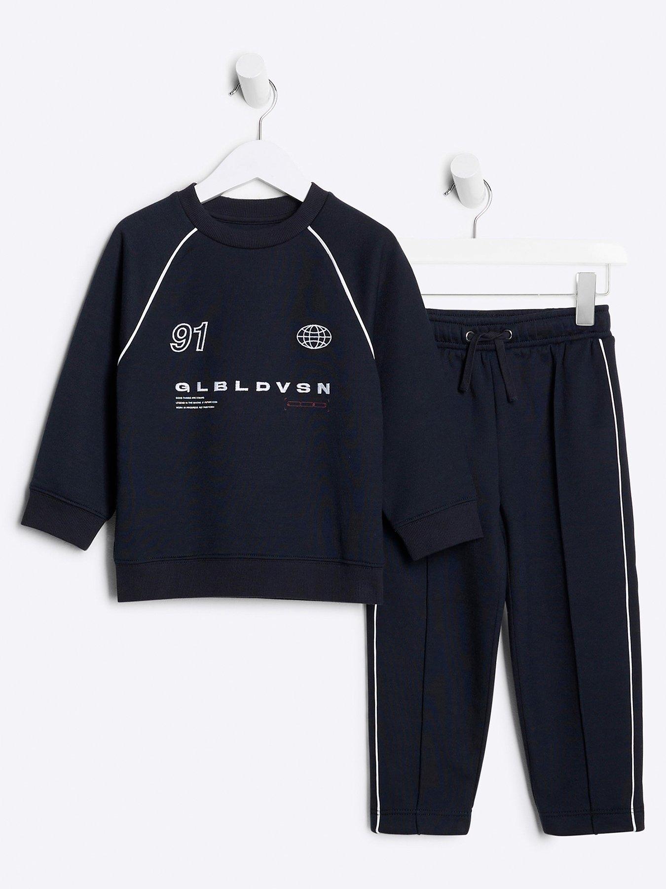 river-island-mini-mini-boy-sweatshirt-set-navy