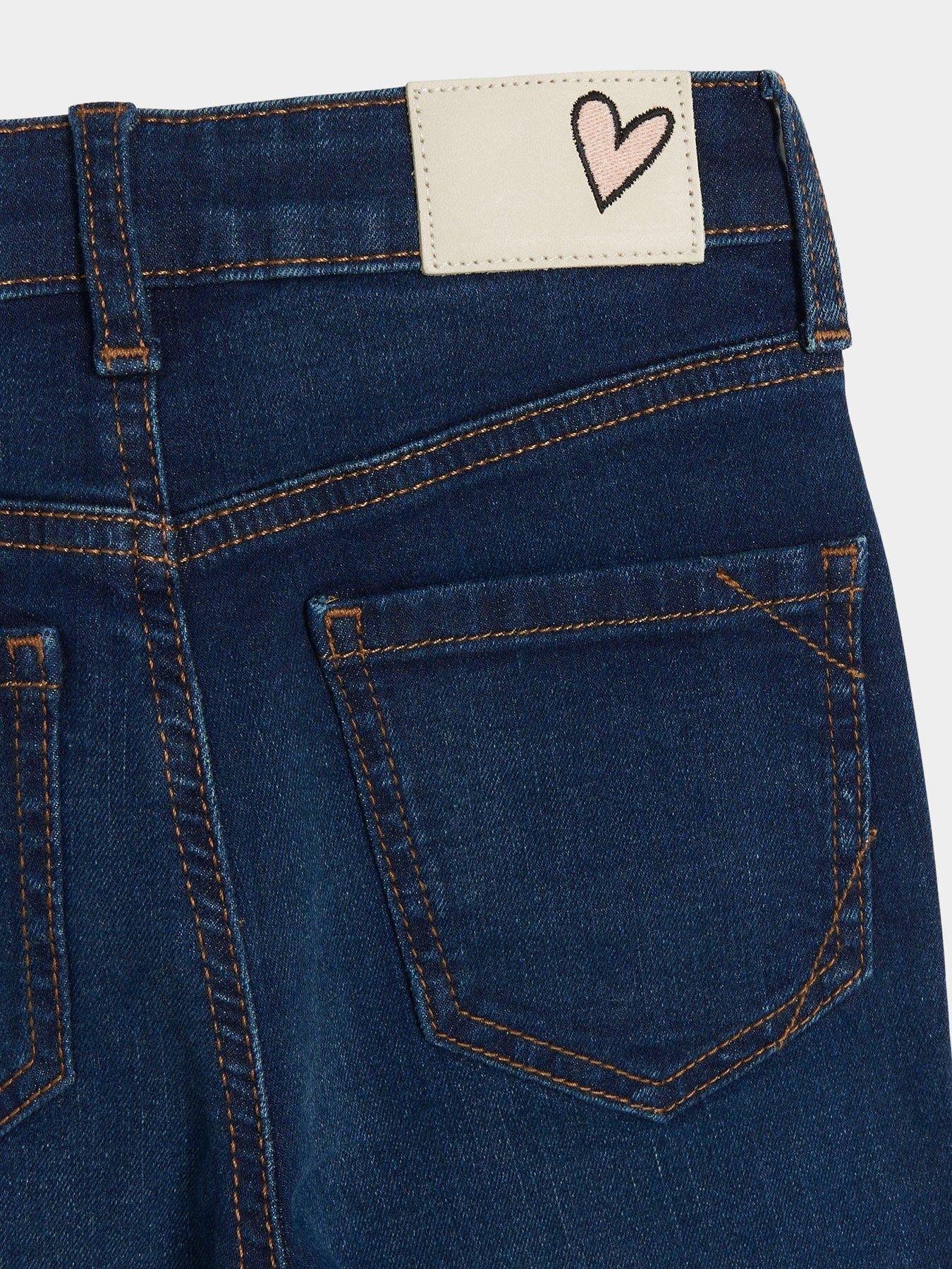 river-island-older-girl-front-pocket-flared-jeans-bluedetail