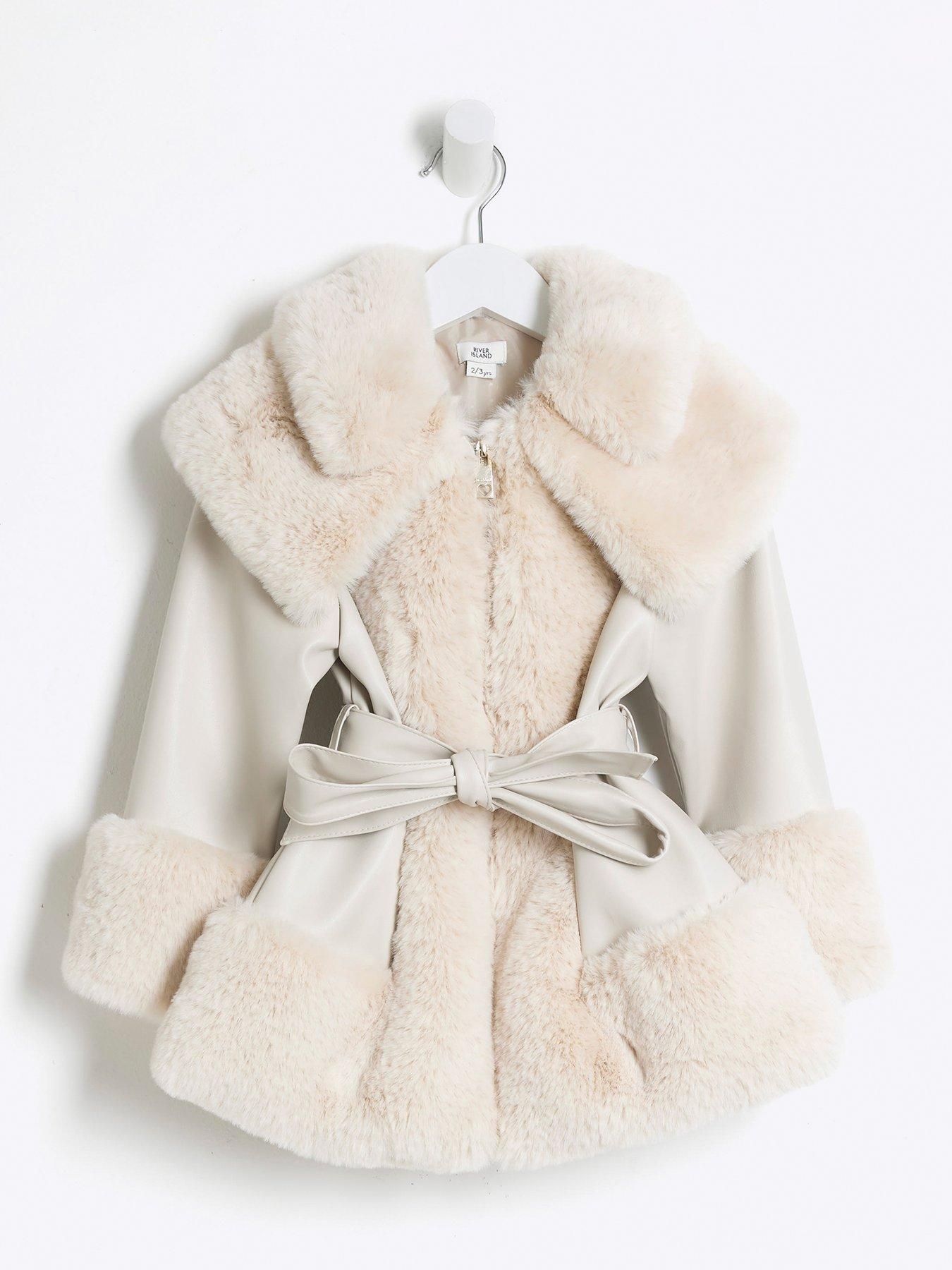 river-island-mini-faux-fur-belted-coat-cream