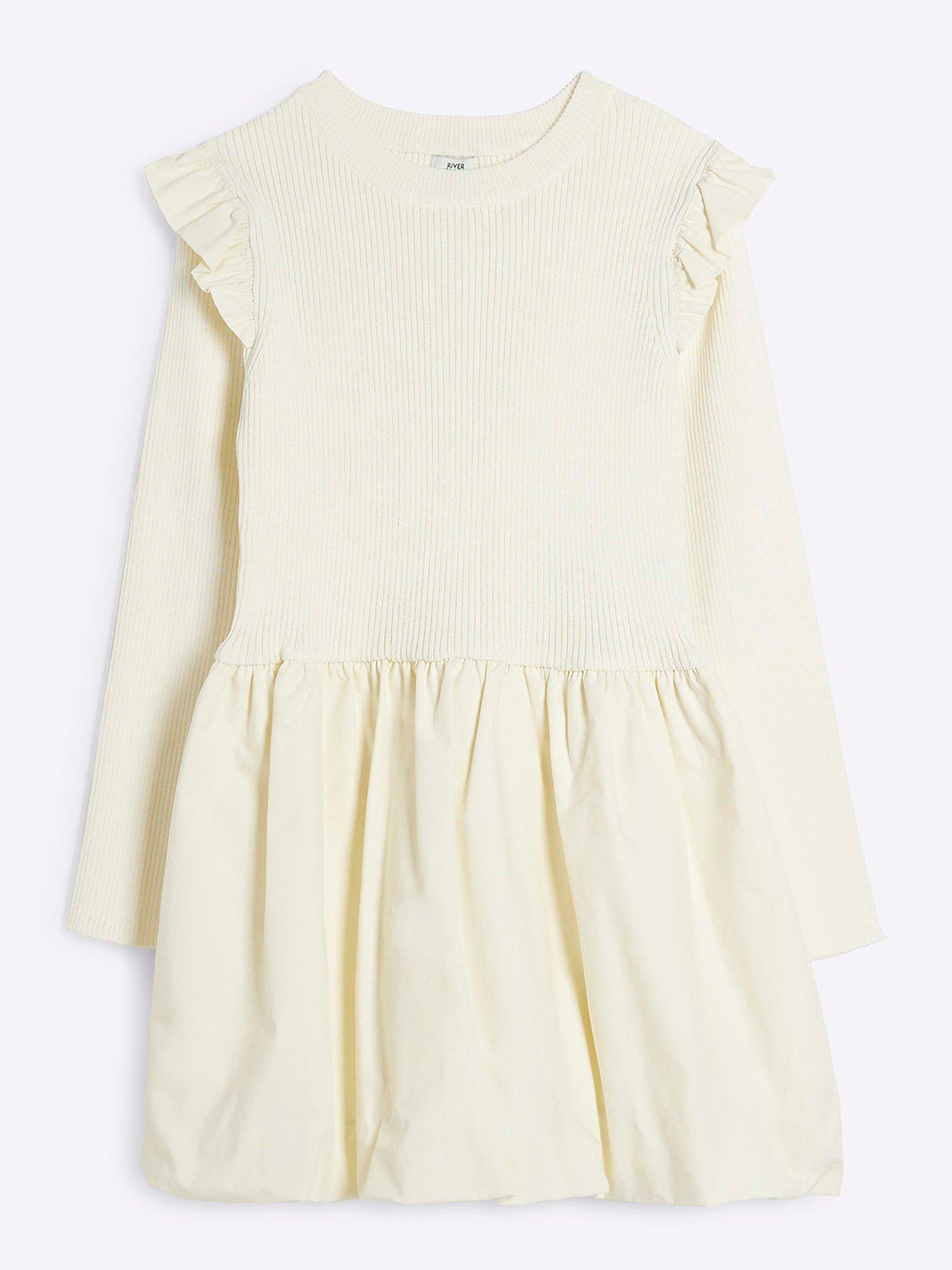 river-island-older-girl-bubble-hem-party-dress-cream