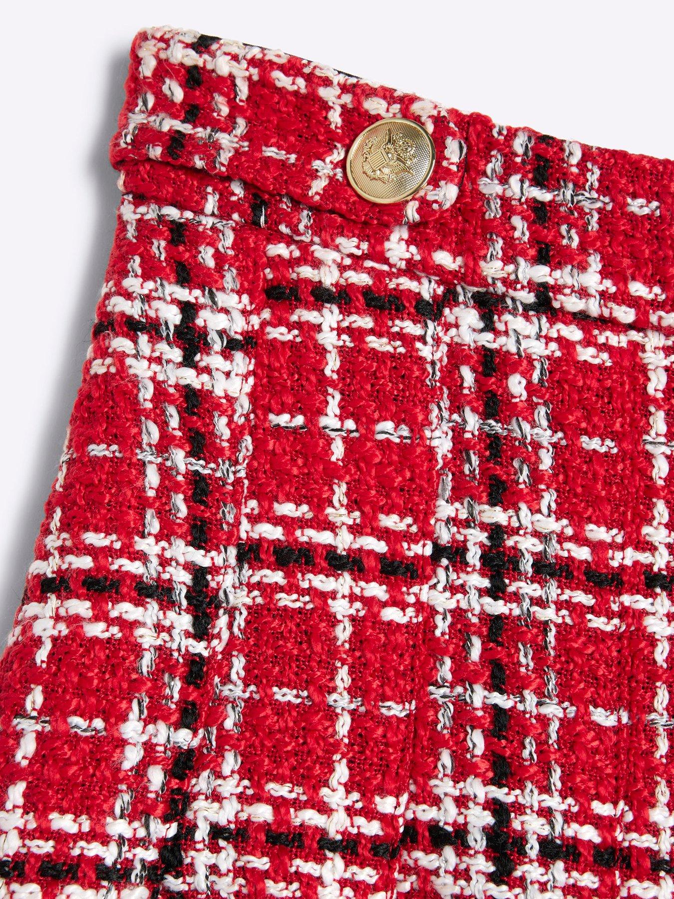 river-island-older-girl-boucle-christmas-check-skirt-redoutfit