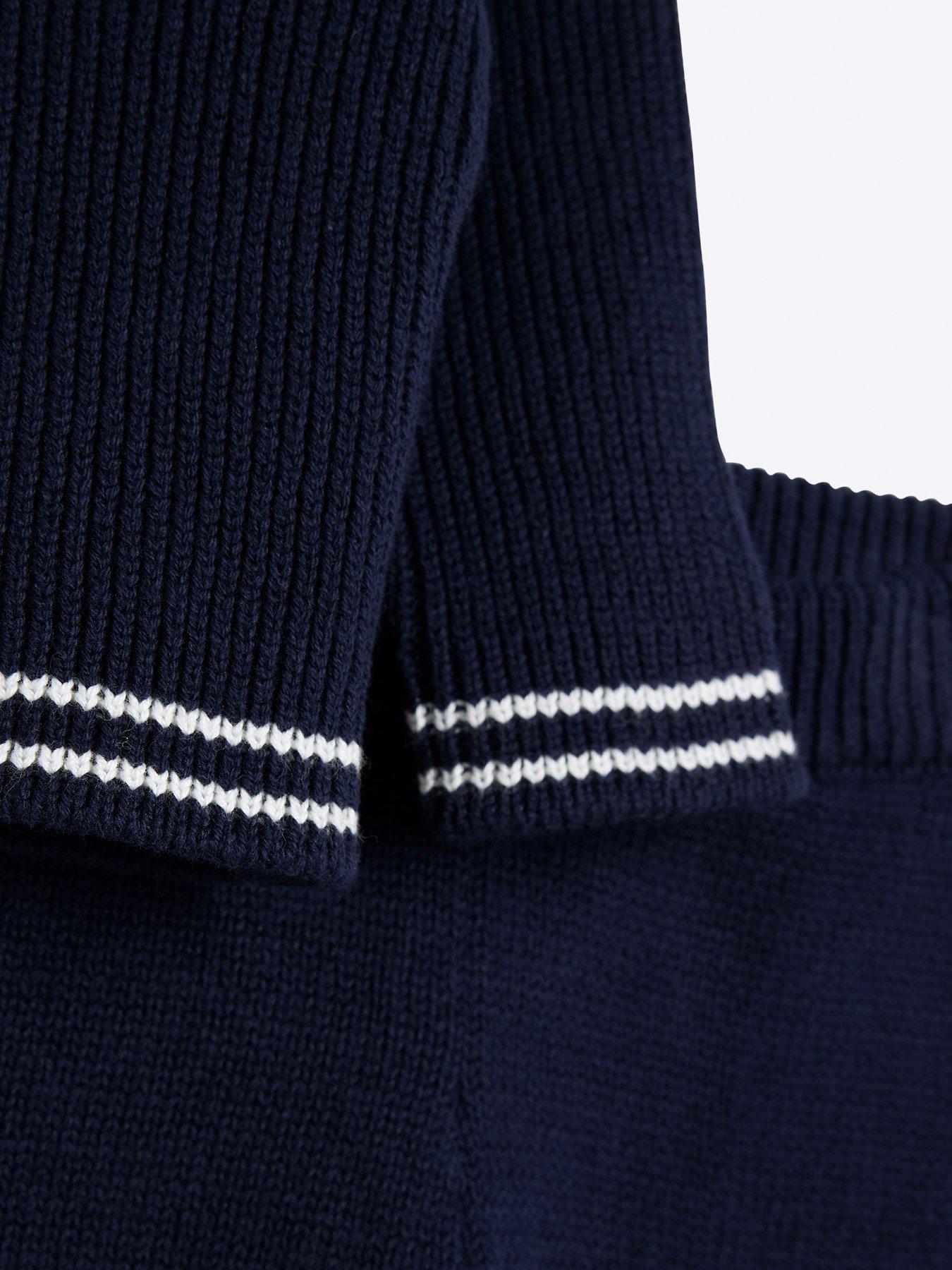 river-island-baby-cable-knit-cardigan-set-navydetail