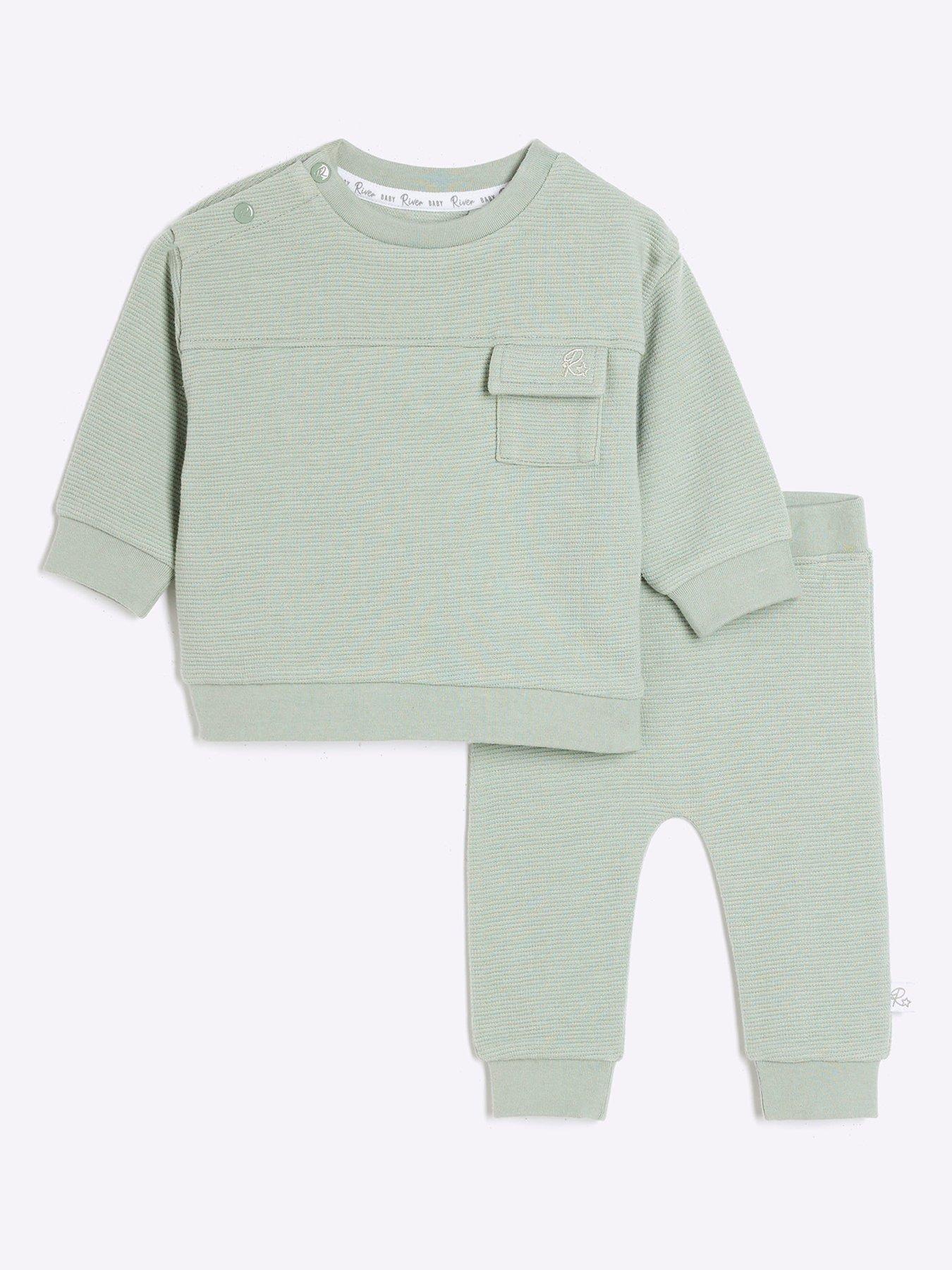 river-island-baby-baby-boys-ottoman-sweatshirt-set-khakifront