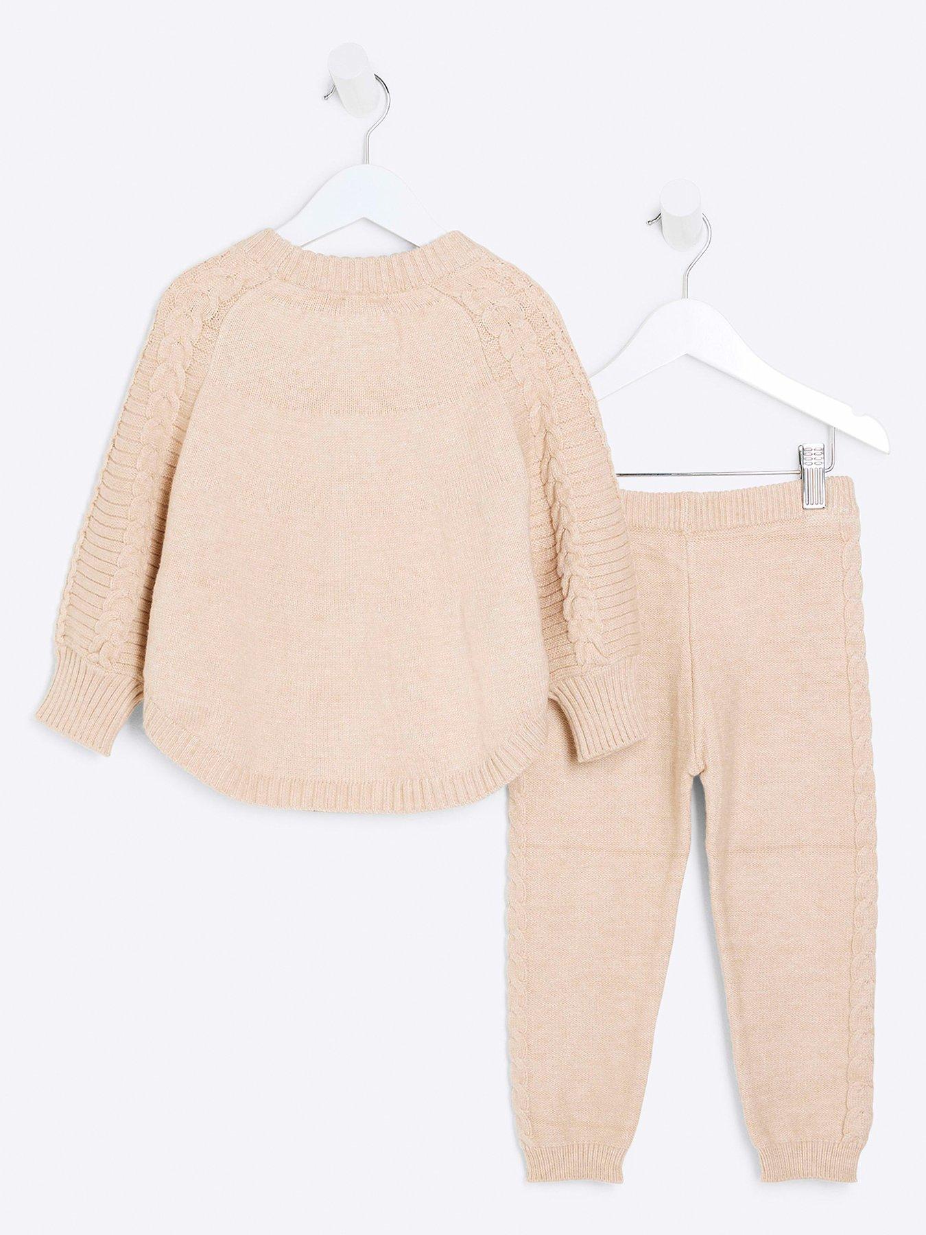 river-island-mini-knitted-poncho-set-creamback