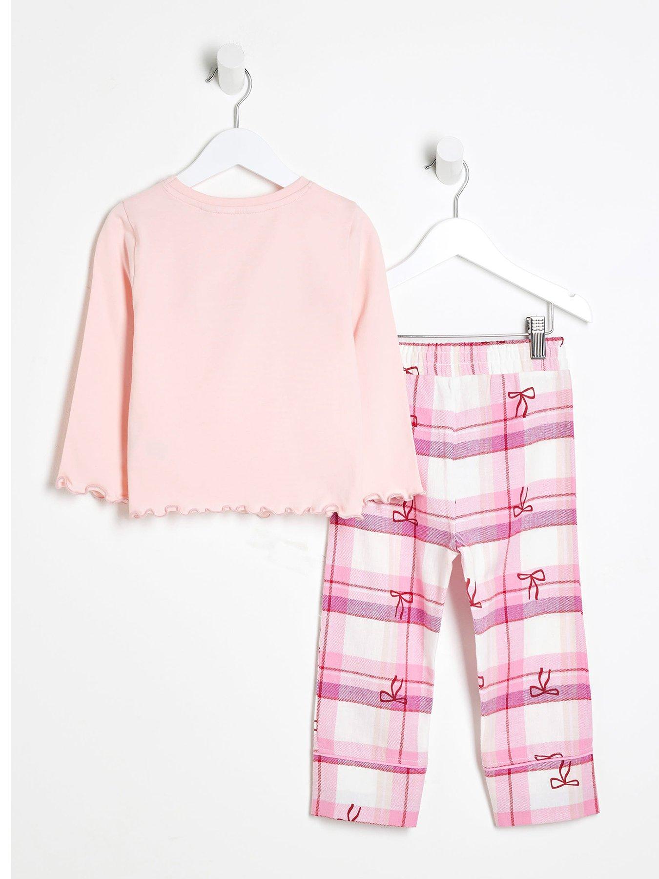 river-island-mini-girls-teddy-bow-pyjama-set-pinkback