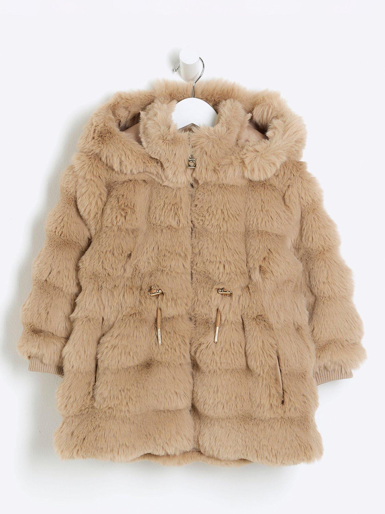 river-island-mini-mini-girl-faux-fur-hooded-coat-beige