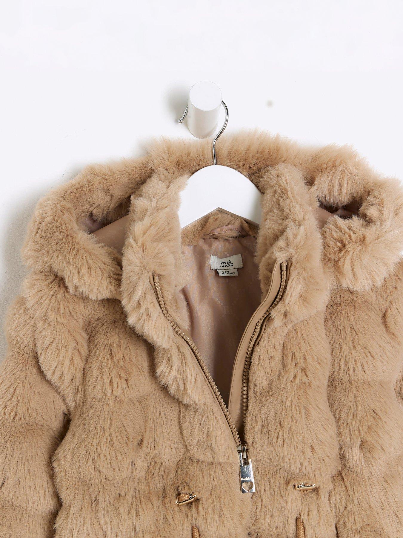 river-island-mini-mini-girl-faux-fur-hooded-coat-beigedetail