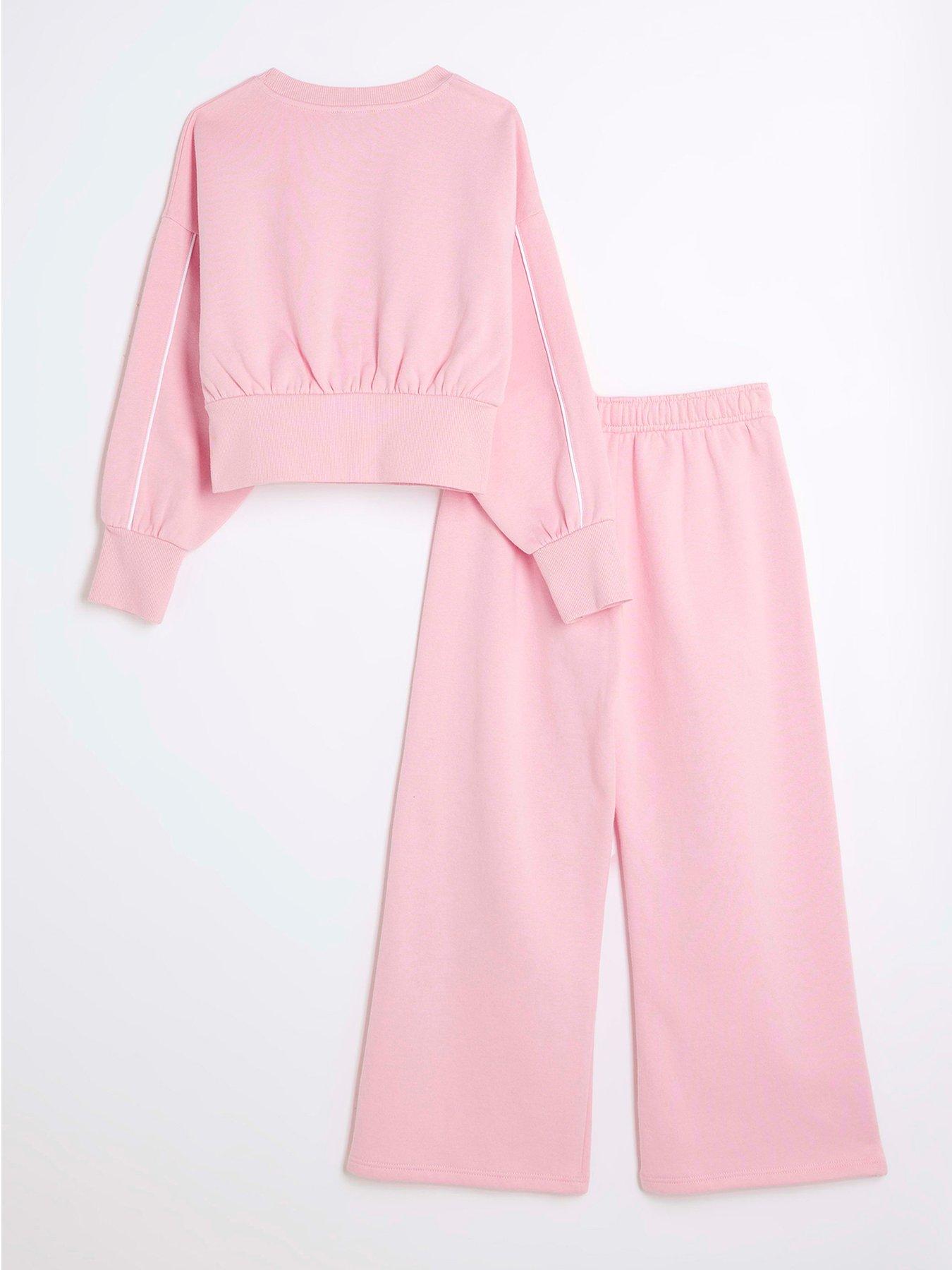 river-island-girls-sequin-taped-sweatshirt-set-pinkback