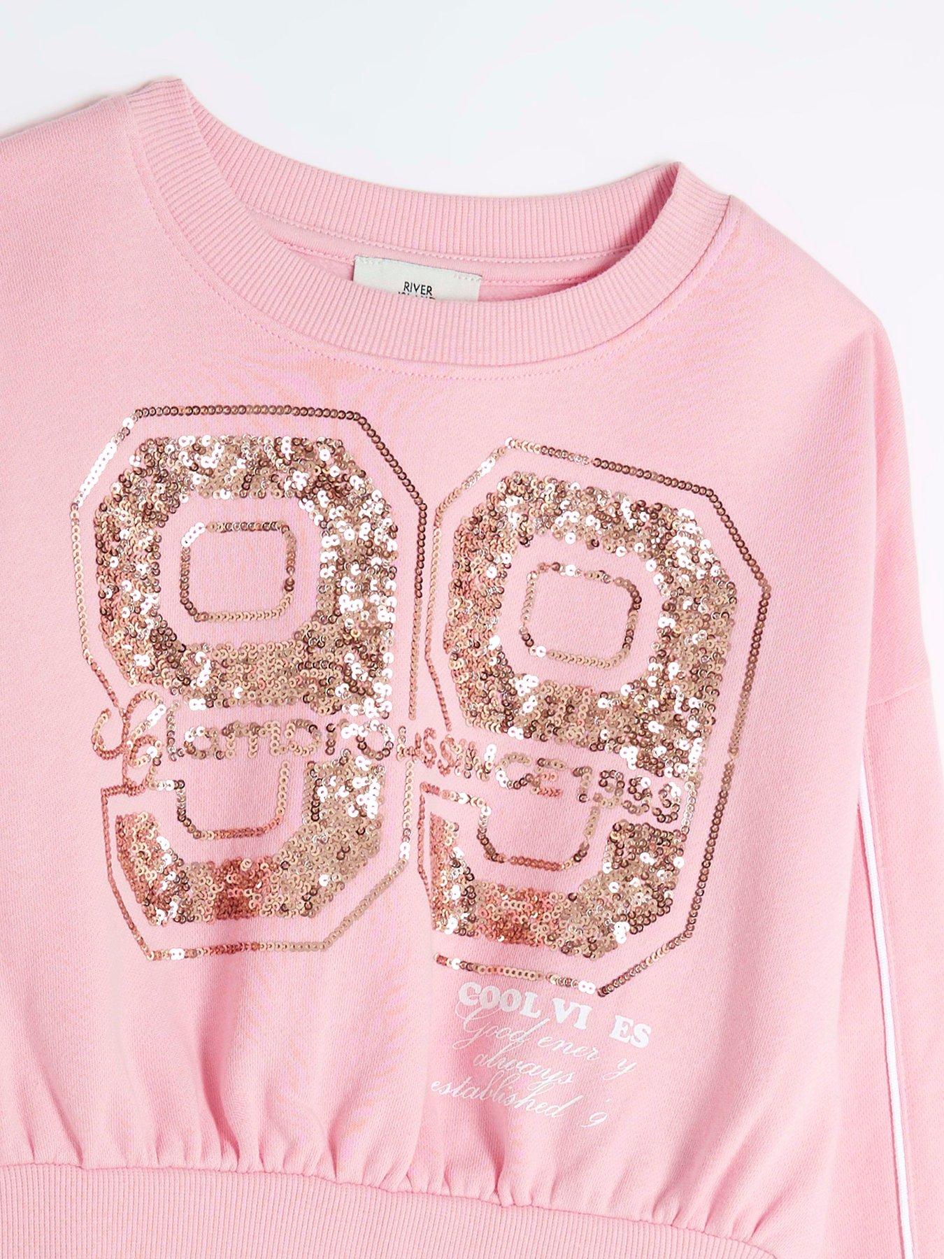 river-island-girls-sequin-taped-sweatshirt-set-pinkoutfit