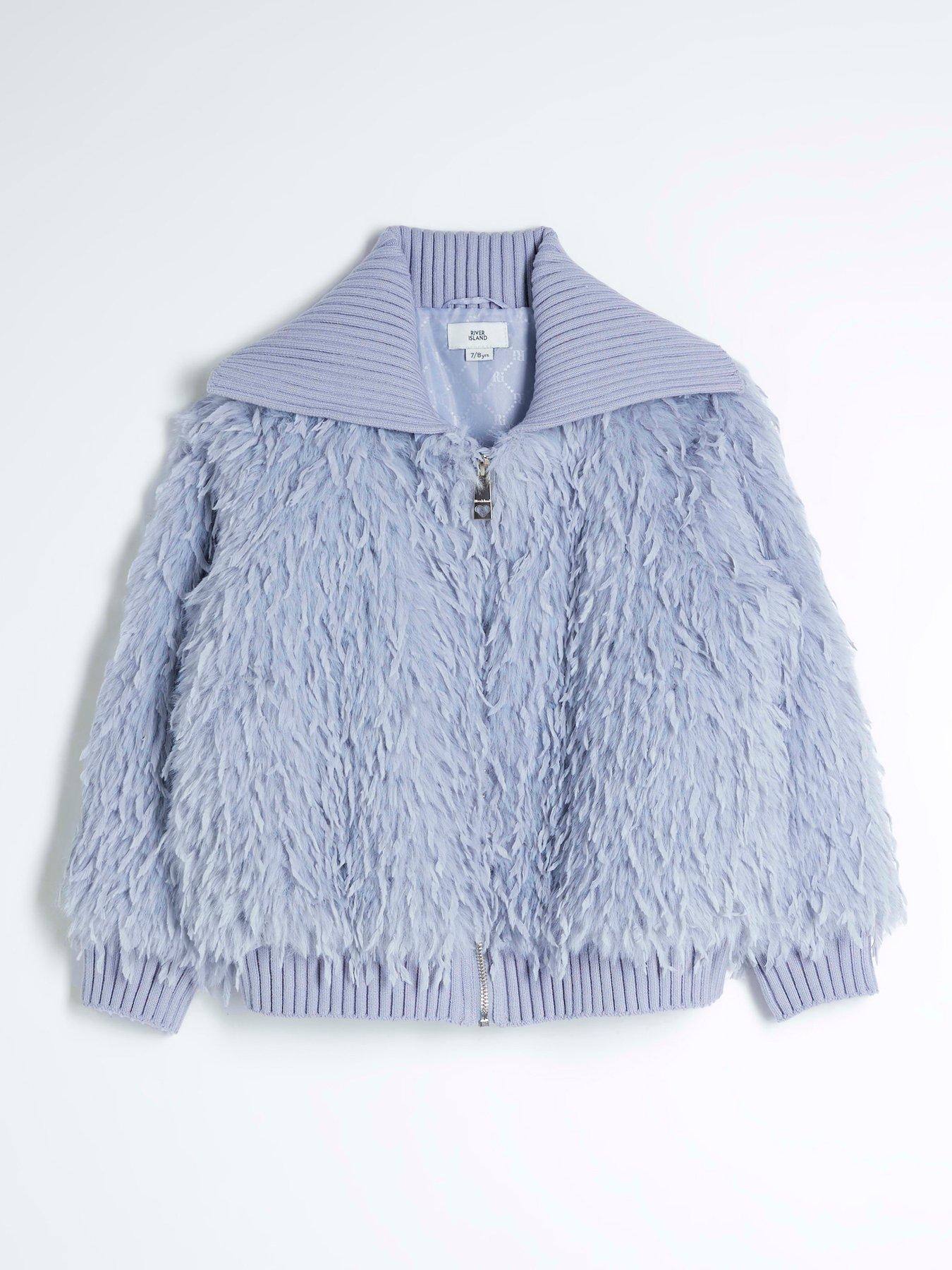 river-island-girls-shaggy-faux-fur-bomber-jacket-bluestillFront