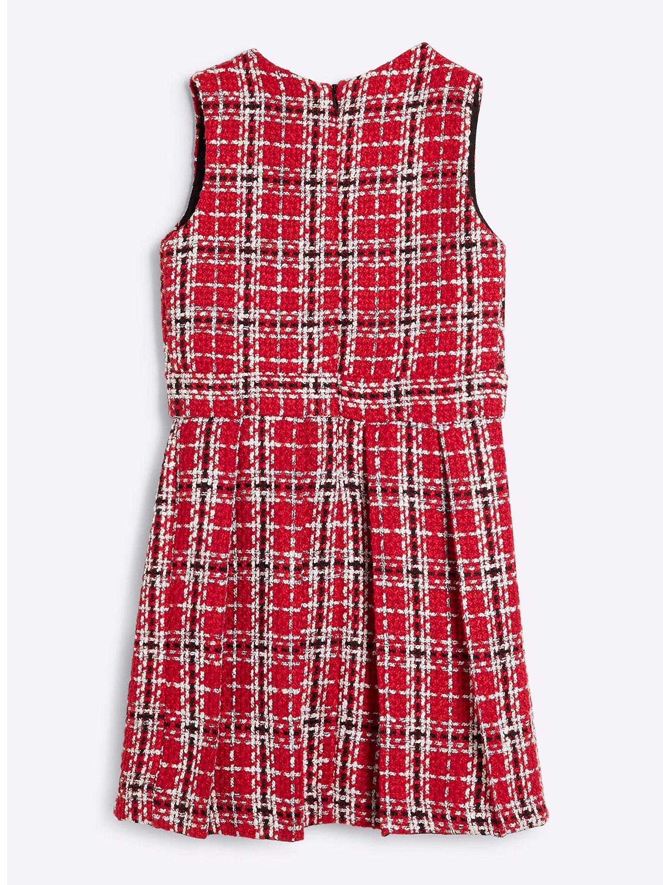 river-island-older-girl-boucle-pinafore-christmas-check-dress-redback