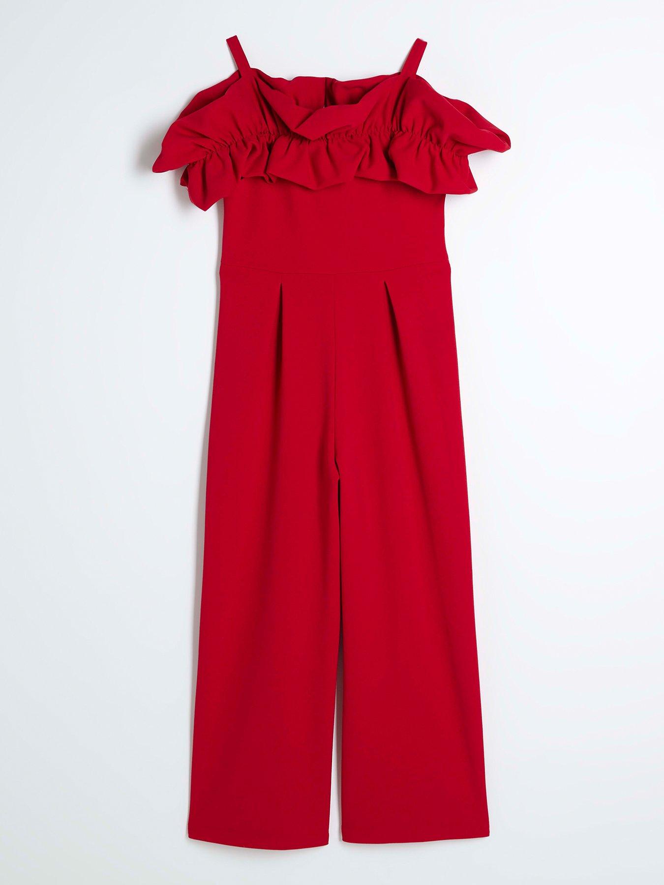 river-island-scuba-ruffle-jumpsuit-red