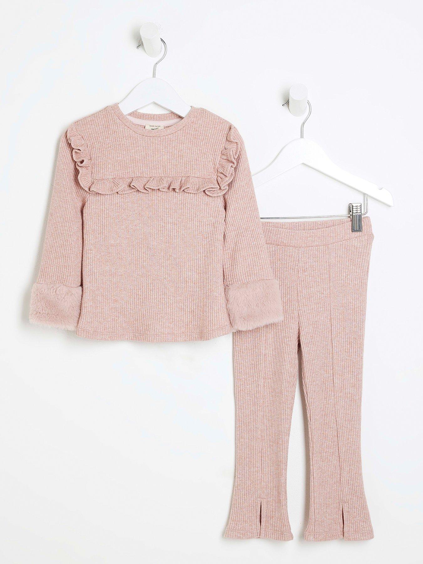 river-island-mini-ribbed-jumper-set-pink