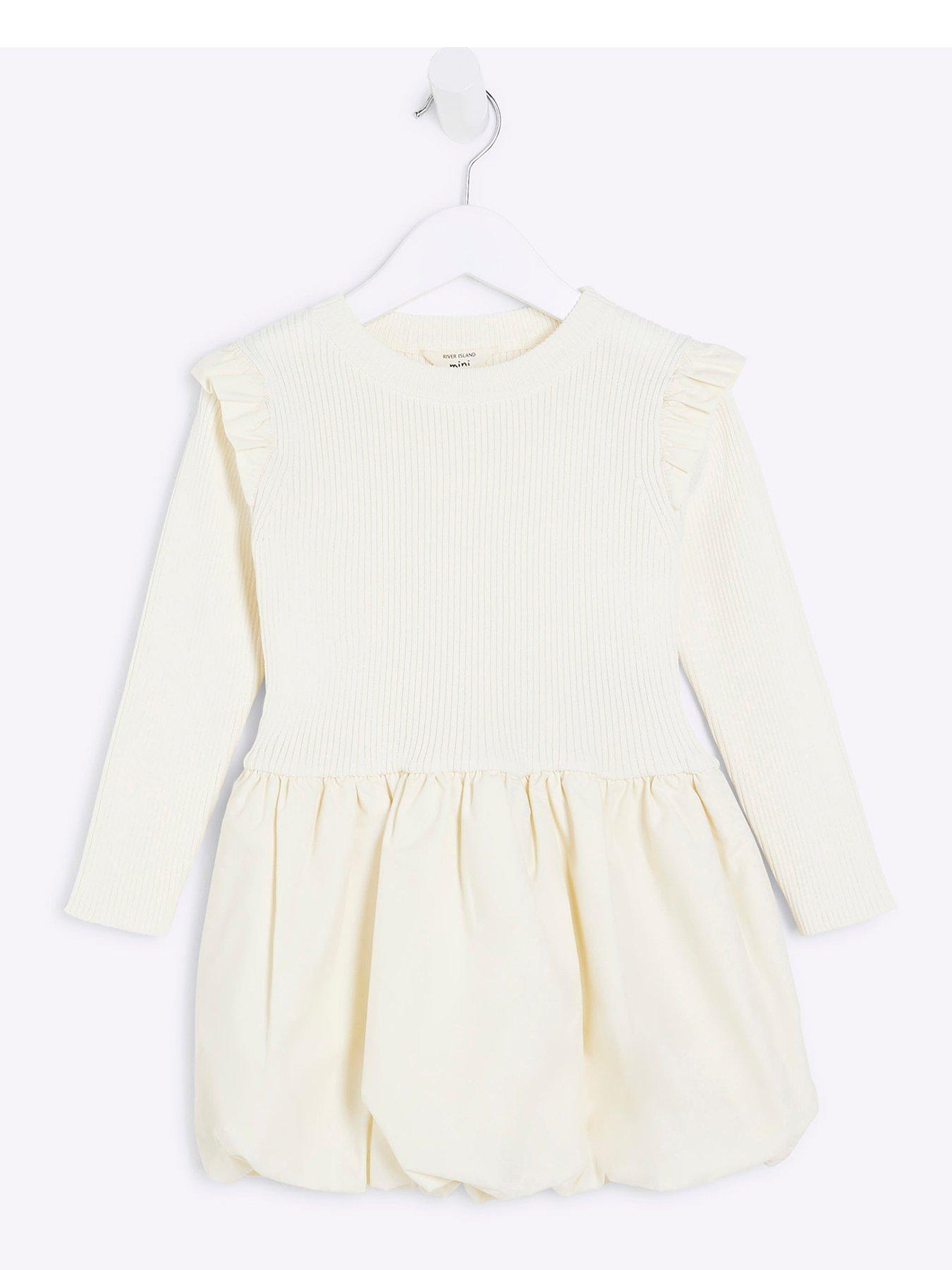 river-island-mini-mini-girl-bubble-hem-party-dress-cream